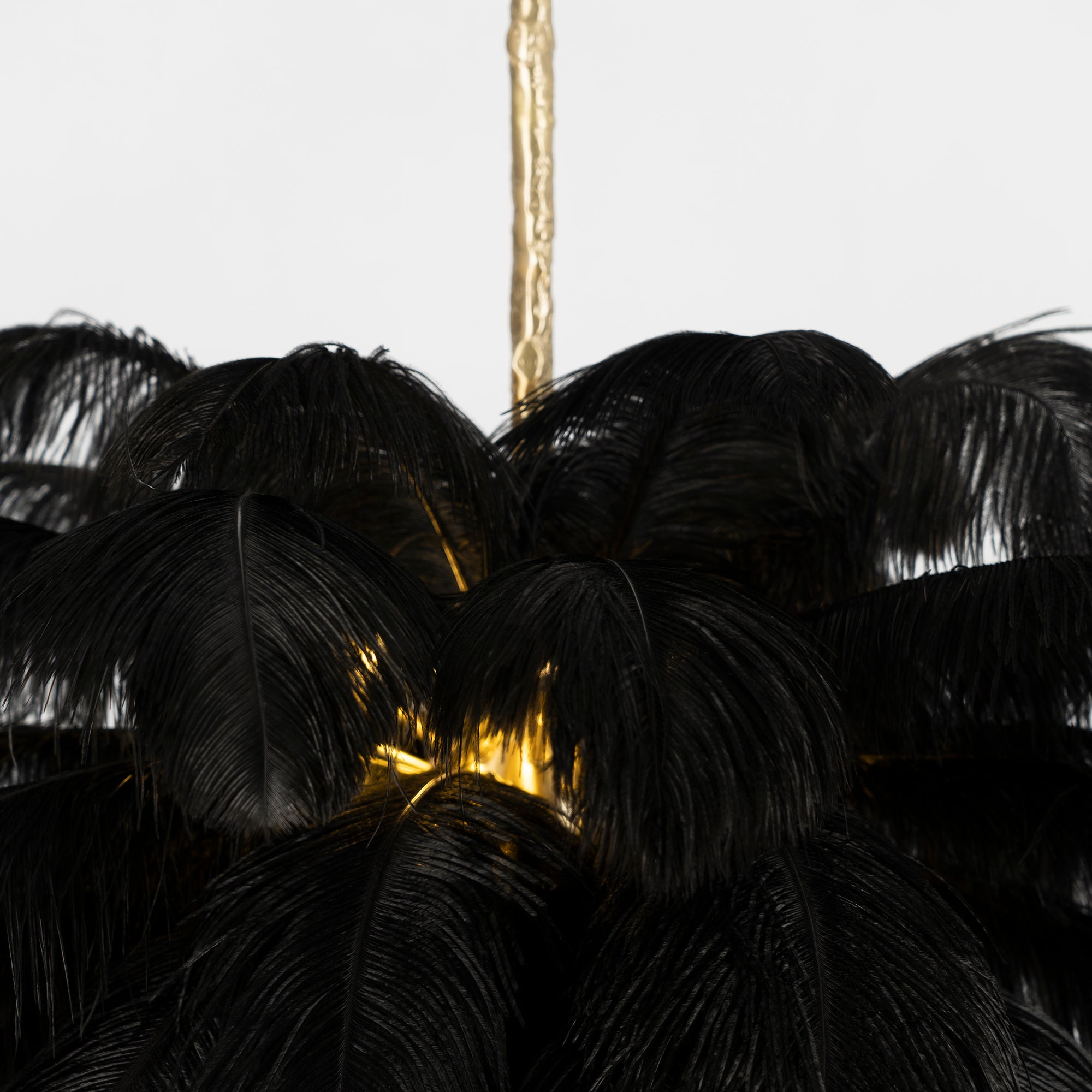 Luxury Ostrich Feather Chandelier - Elegant Crystal Ceiling Light Fixture for Dining Room, Bedroom, Wedding Decor & Home Interior Design