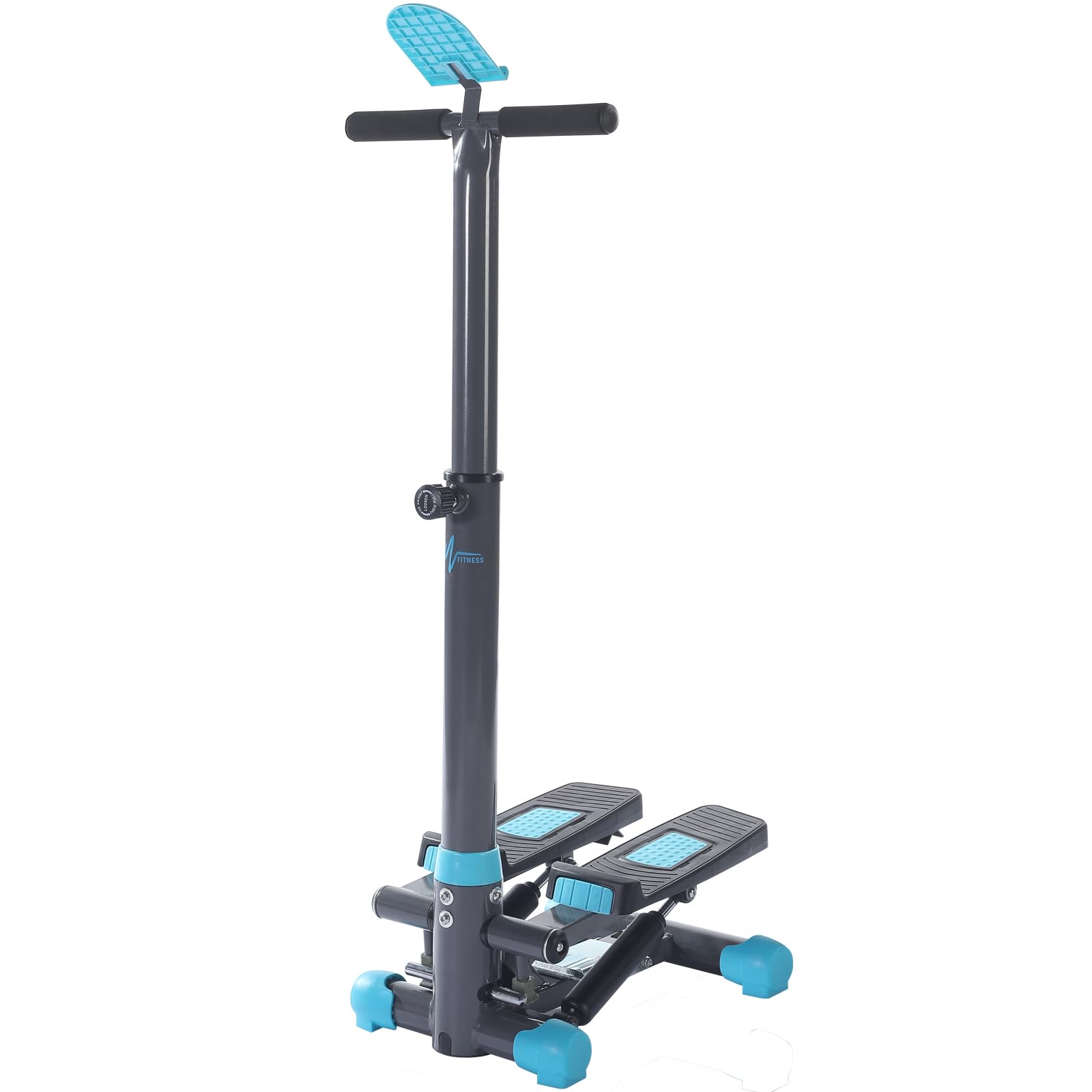 Stepper Machine for Home Workout - Portable Stepper Exercise Equipment for Fitness, Cardio & Leg Training - Compact Design for Apartments, Living Rooms, Bedrooms & Offices (Grey with Blue, Model SFSH100-A) - Perfect for Home Gym, Office Breaks & Low-Impact Workouts