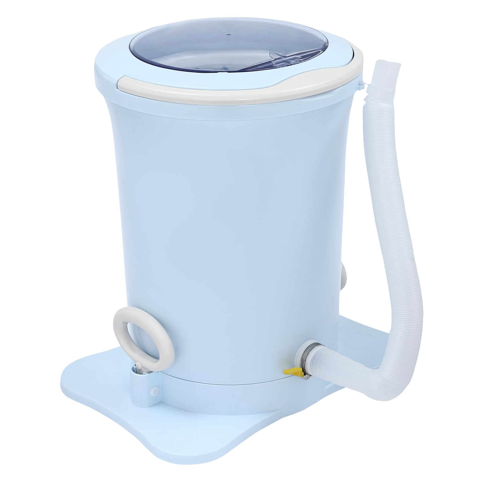 **Manual Foot Pedal Clothes Spinner Dryer - 12L/3.17Gallon Large Capacity Non-Electric Laundry Spin Dryer for Wet Clothes - Compact & Portable for Camping, Apartments, RV Travel & Emergency Use**
