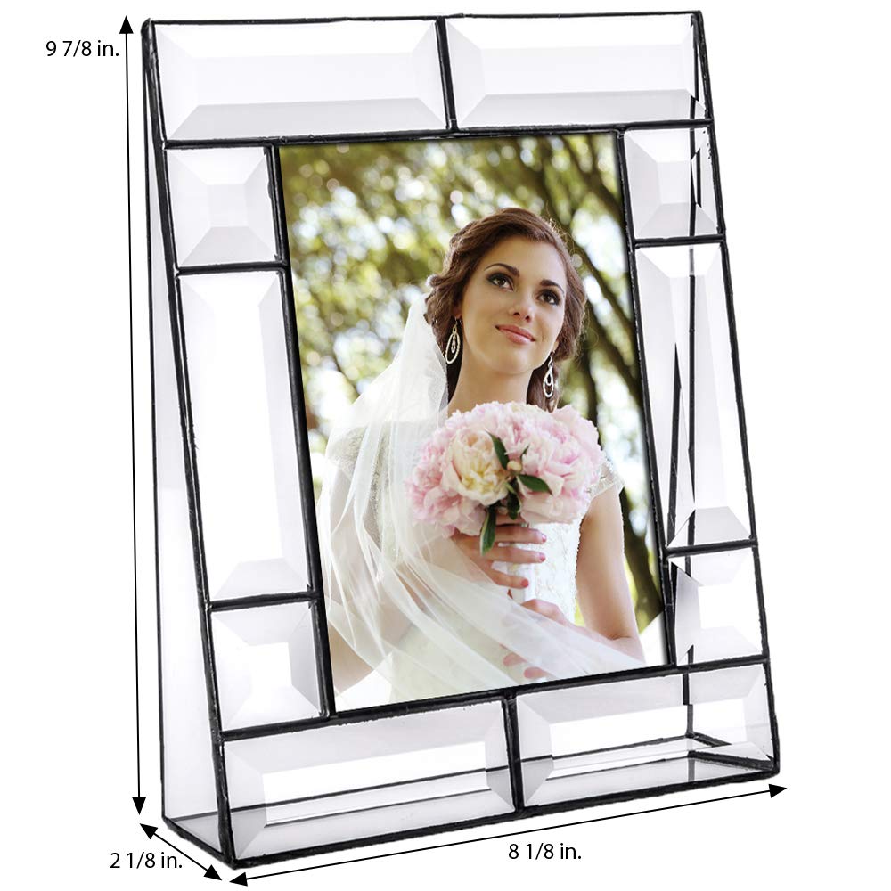 5x7 Clear Glass Picture Frame - Home & Office Décor for Weddings, Gifts
