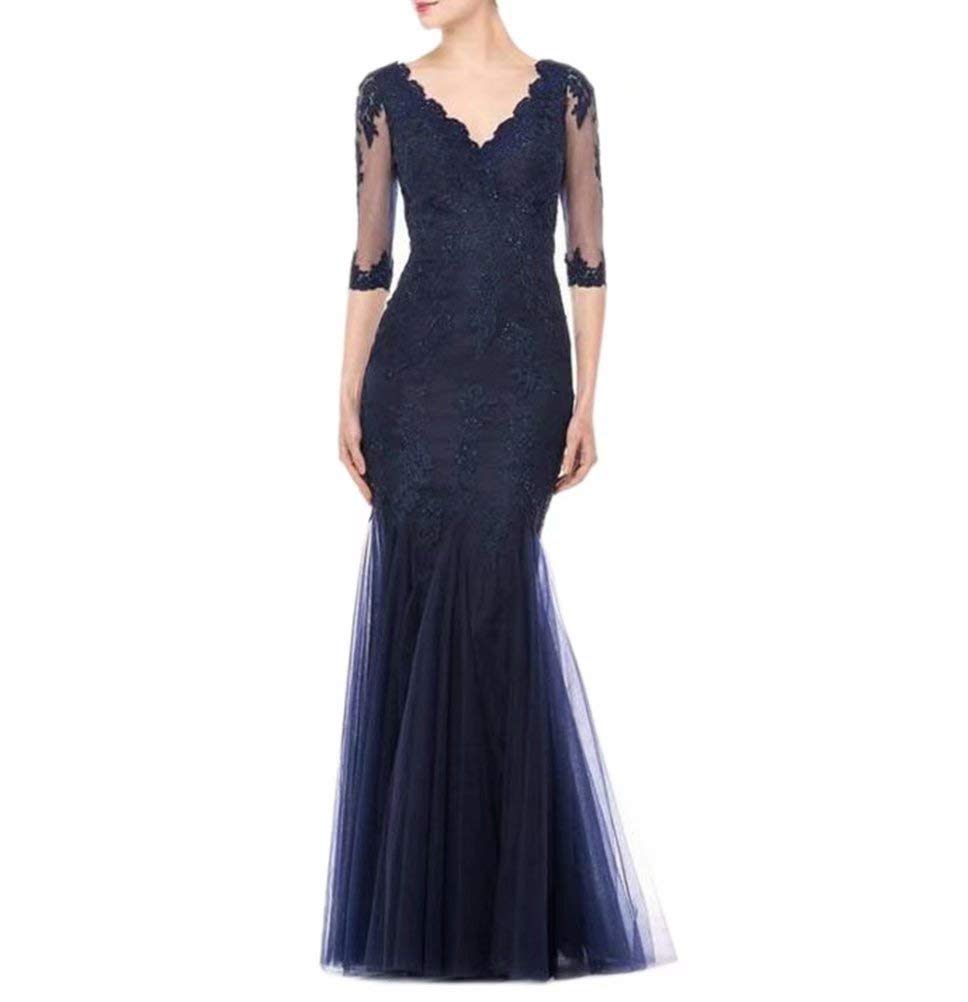 Elegant Mermaid Wedding Dress with Sleeves - Long Formal Evening Gown for Bride & Mother of The Bride | Perfect for Weddings, Prom, Black Tie Events & Special Occasions