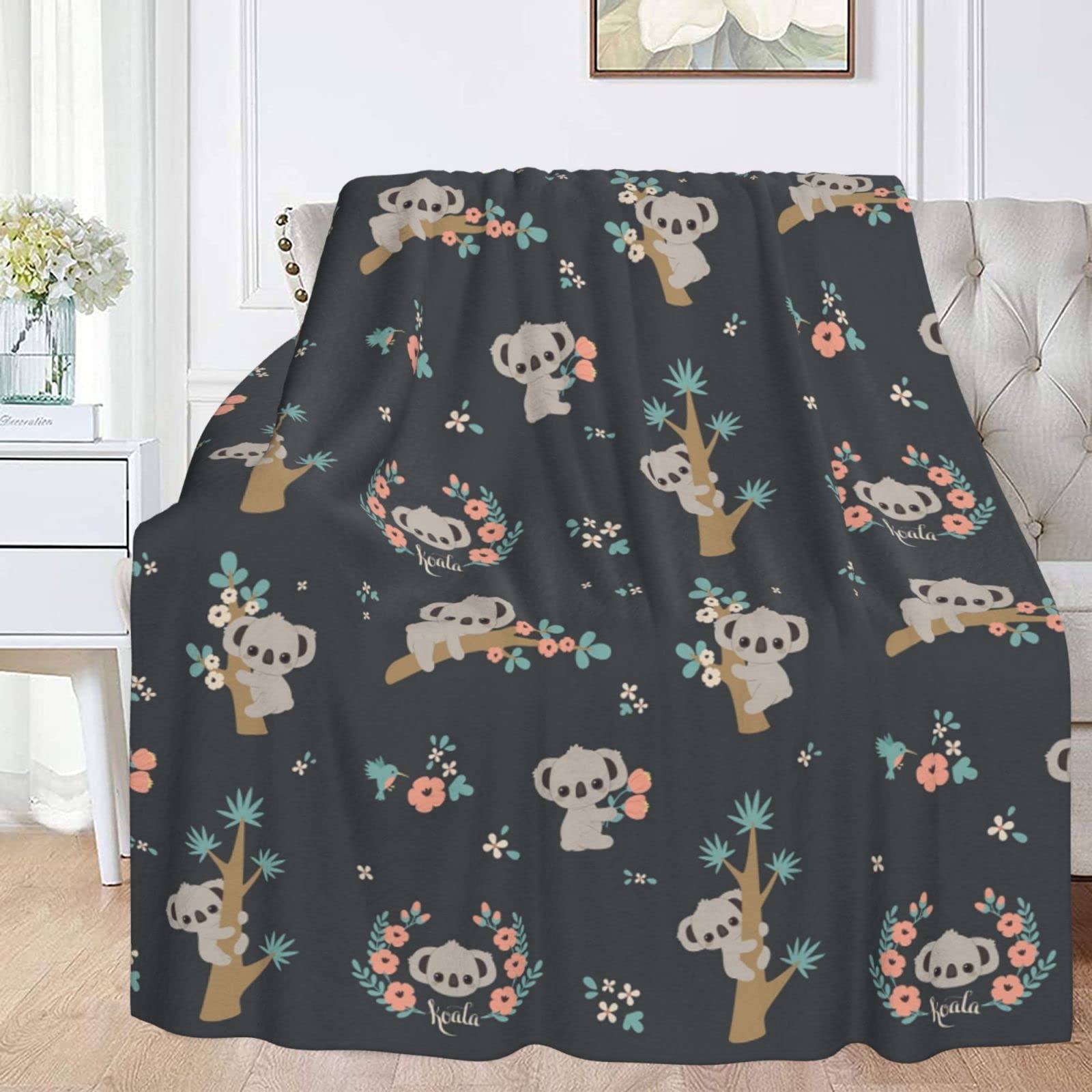 Koala Throw Blanket for Couch - 60