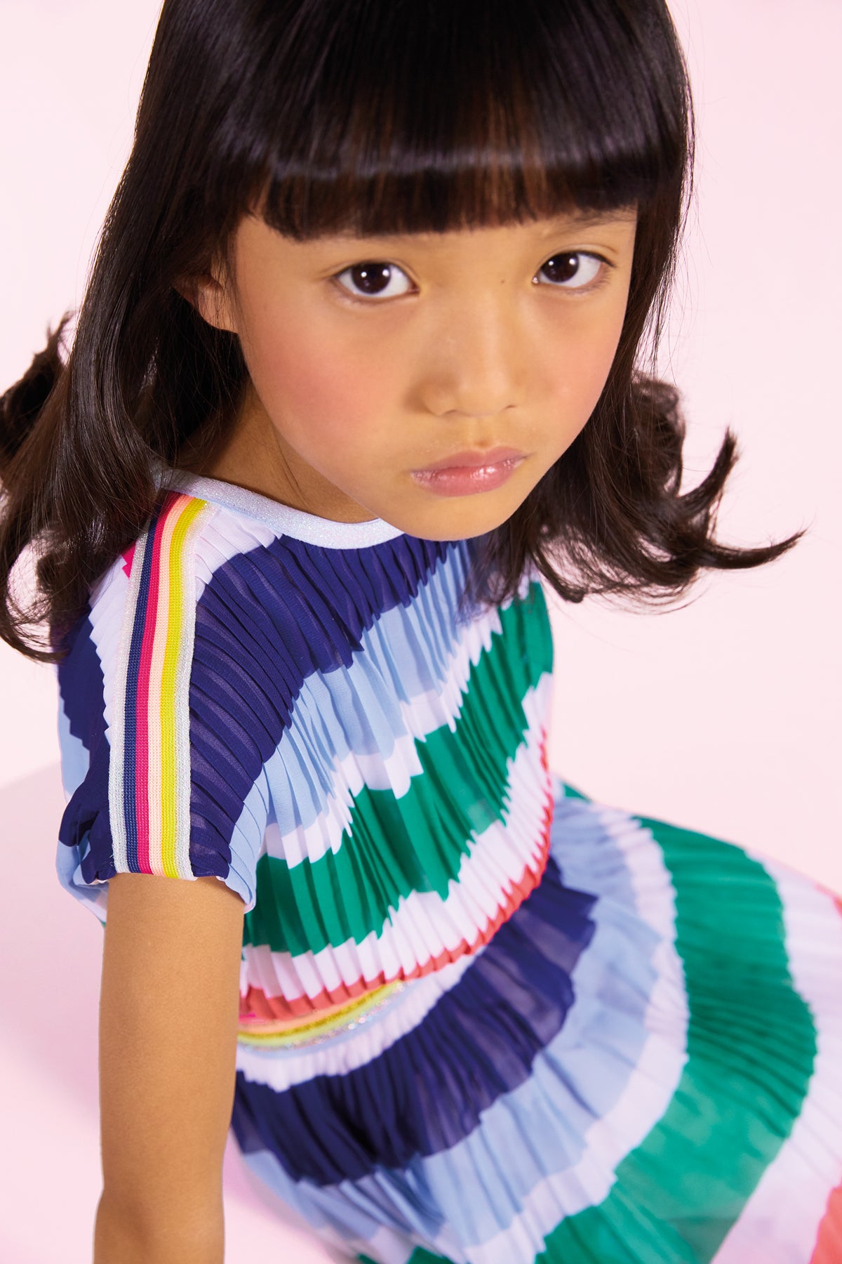 Catimini Multi Striped Girls Dress - Stylish & Comfortable Summer Outfit for Toddler Girls | Perfect for Playdates, Parties & Family Outings