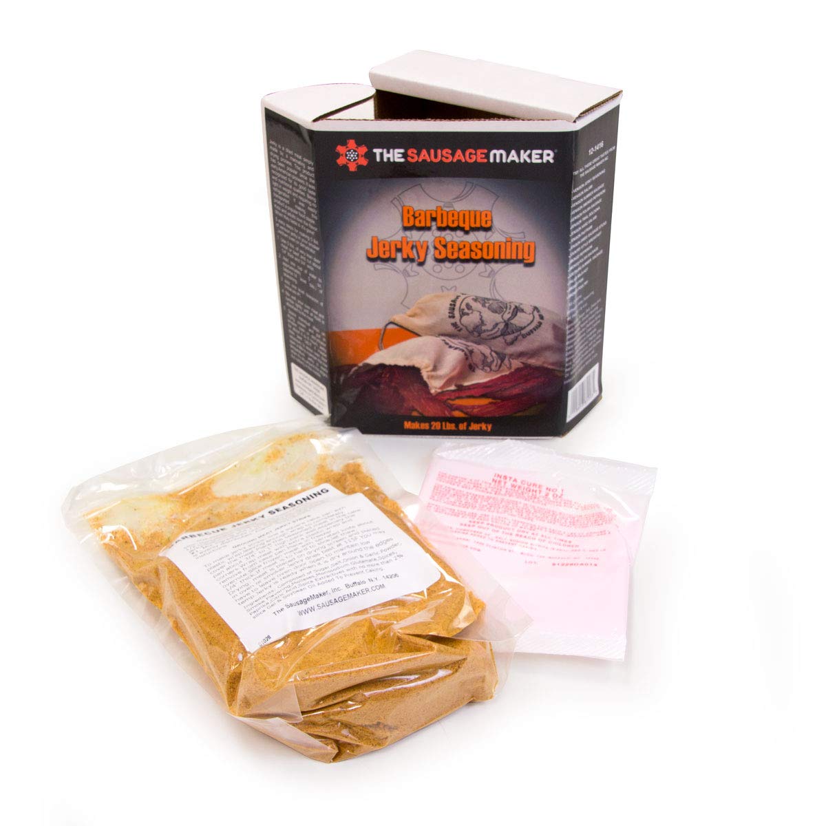 Premium BBQ Jerky Seasoning Kit - 1 lb. 4 oz. for Homemade Beef, Turkey & Venison | The Sausage Maker | Perfect for Grilling, Smoking & Outdoor Cooking | Great Gift for Meat Lovers