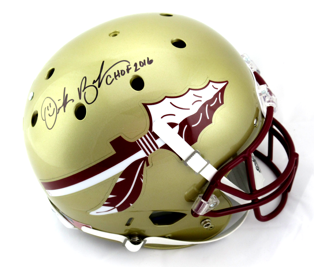 Derek Brooks Signed Florida State Seminoles Schutt Full Size Football Helmet with CHOF 2016 Inscription - Authentic JSA Certified - Perfect for Collectors, Sports Memorabilia Displays & Seminoles Fans Gifts