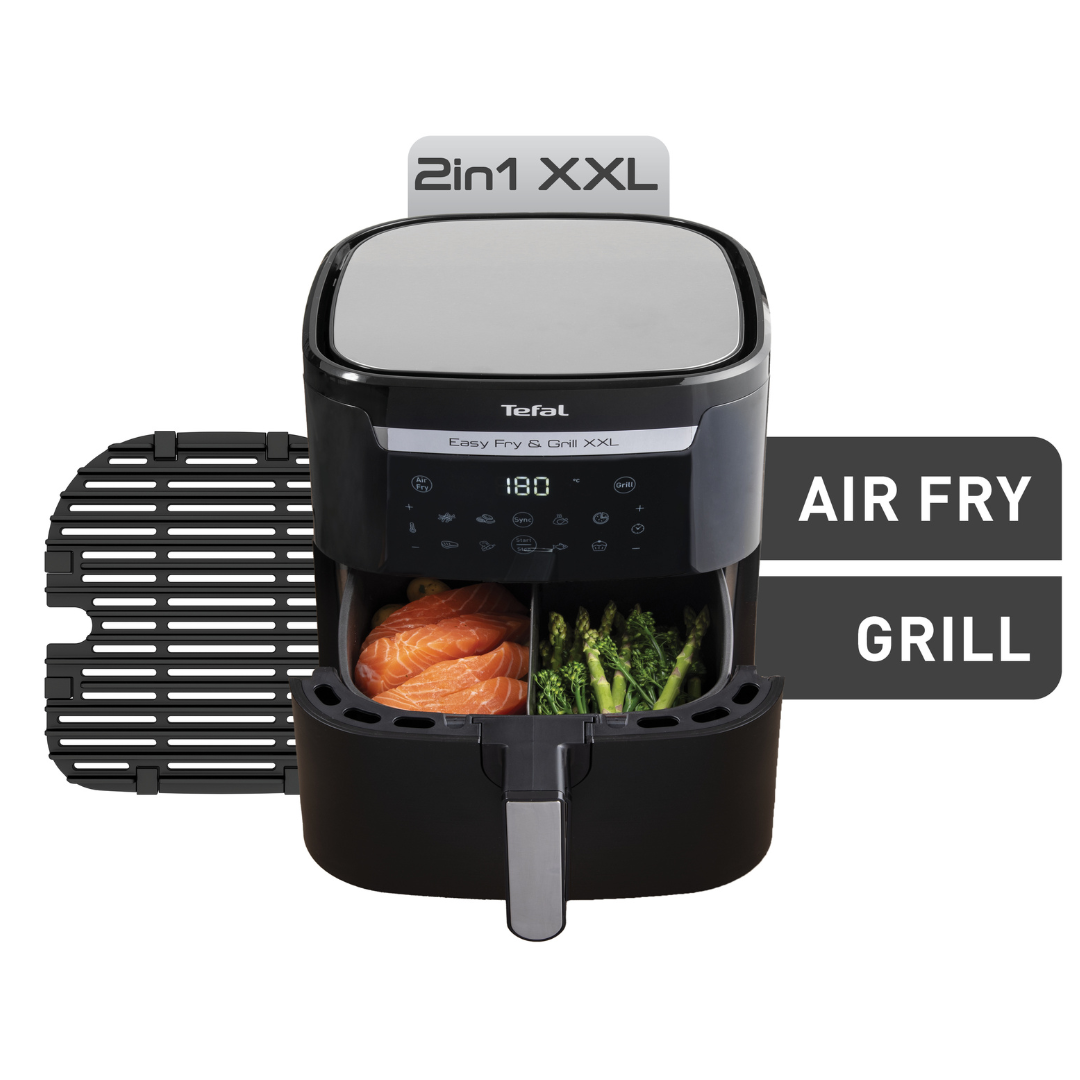 Tefal Easy Fry & Grill XXL Black Air Fryer EY8018 - User Manual & FAQ Guide | Healthy Cooking, Grilling & Frying for Family Meals