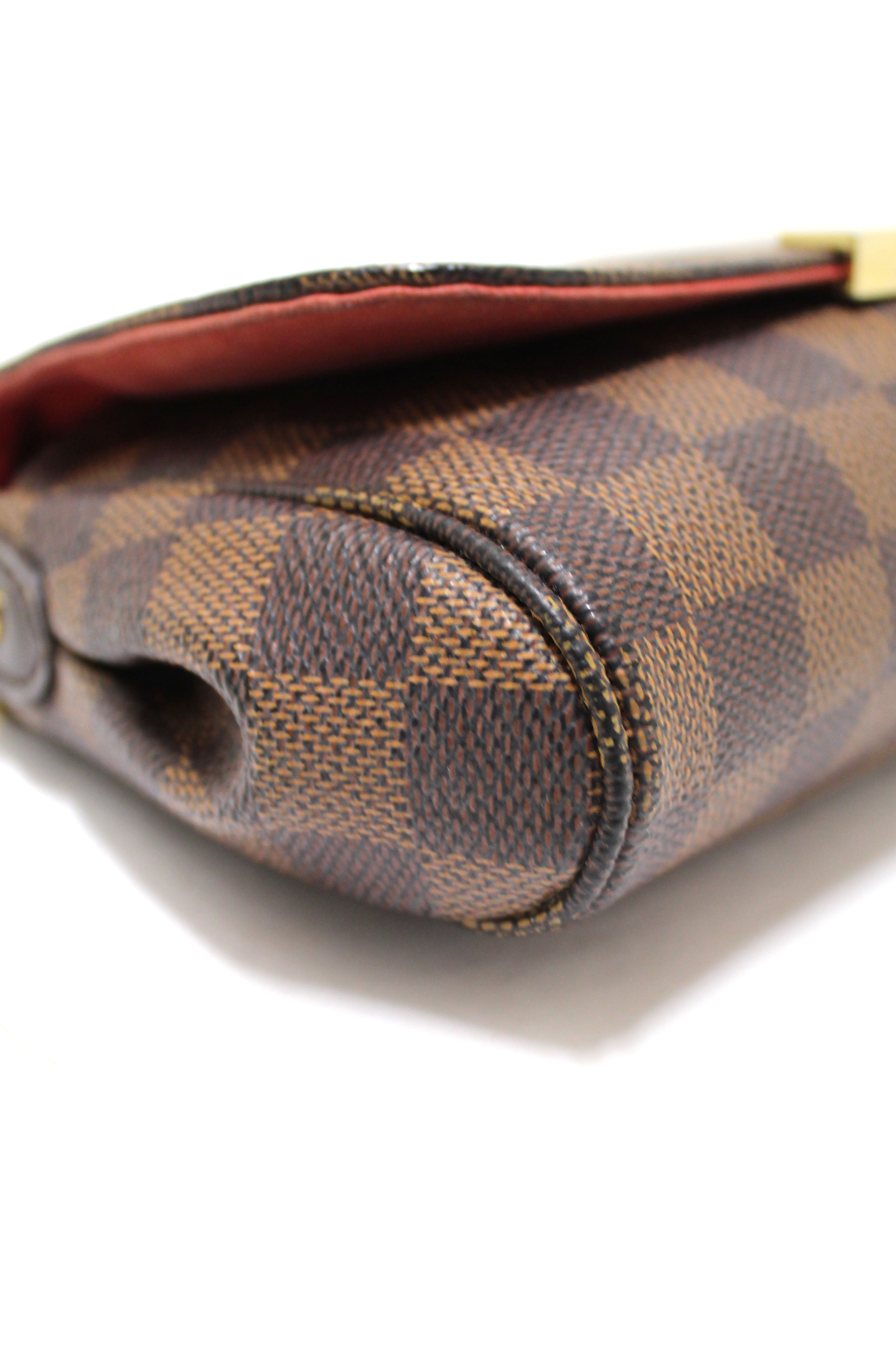 Authentic Louis Vuitton Damier Ebene Favorite PM Crossbody Bag - Luxury Designer Handbag for Women, Perfect for Work, Travel & Everyday Use
