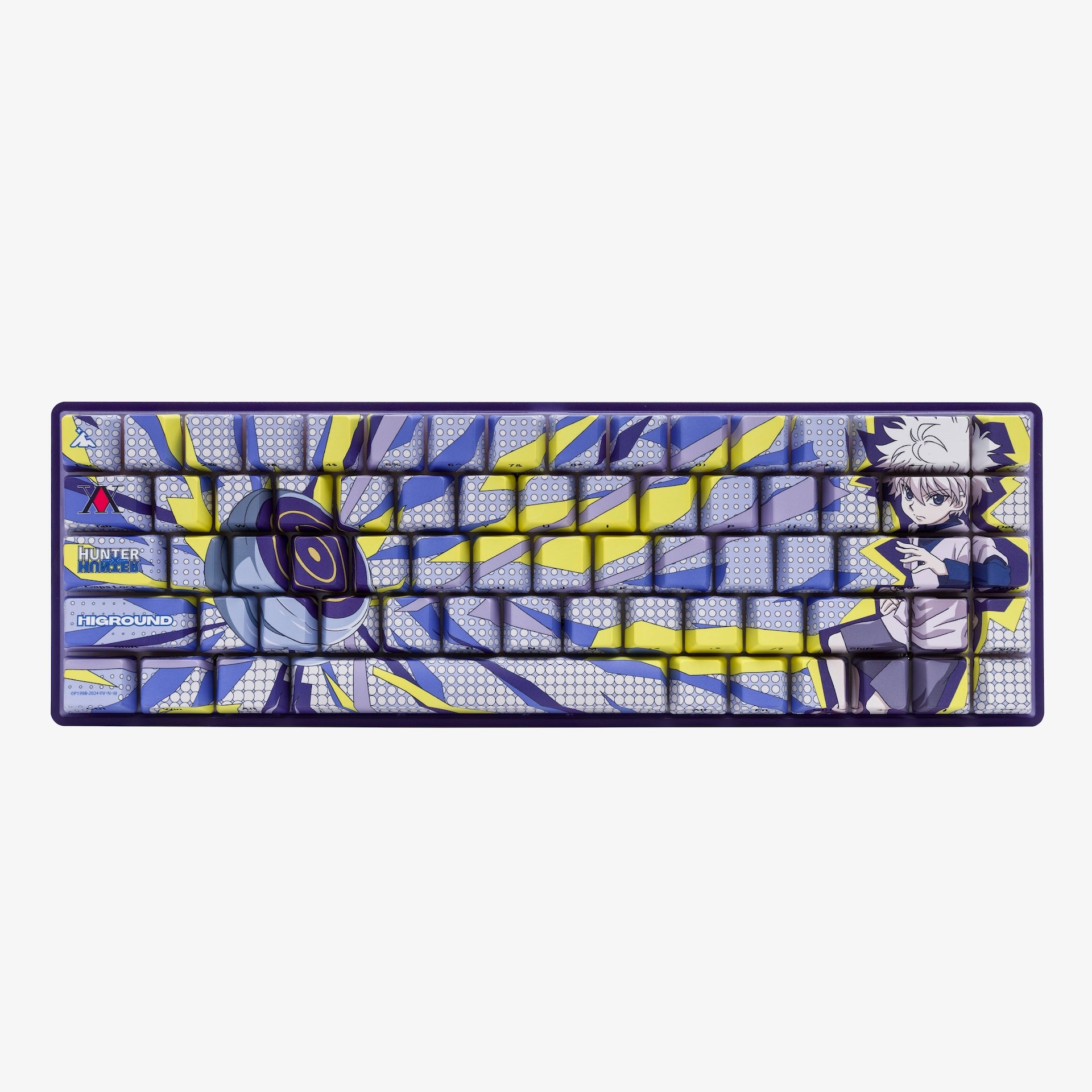 HxH x HG Basecamp 65HE Mechanical Keyboard - Killua Themed Custom Gaming Keyboard for PC & Mac | Perfect for Esports, Typing & Anime Fans Collection