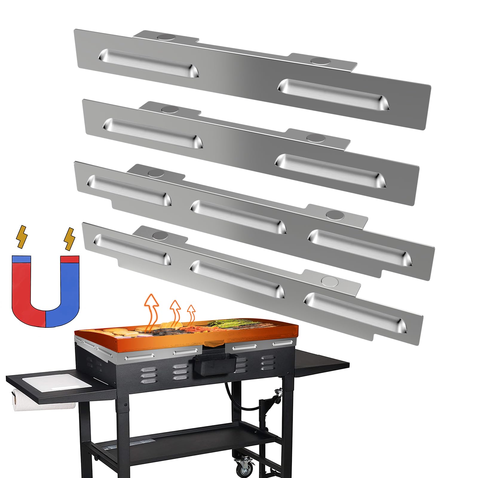 **Magnetic Stainless Steel Wind Guard for Blackstone 28