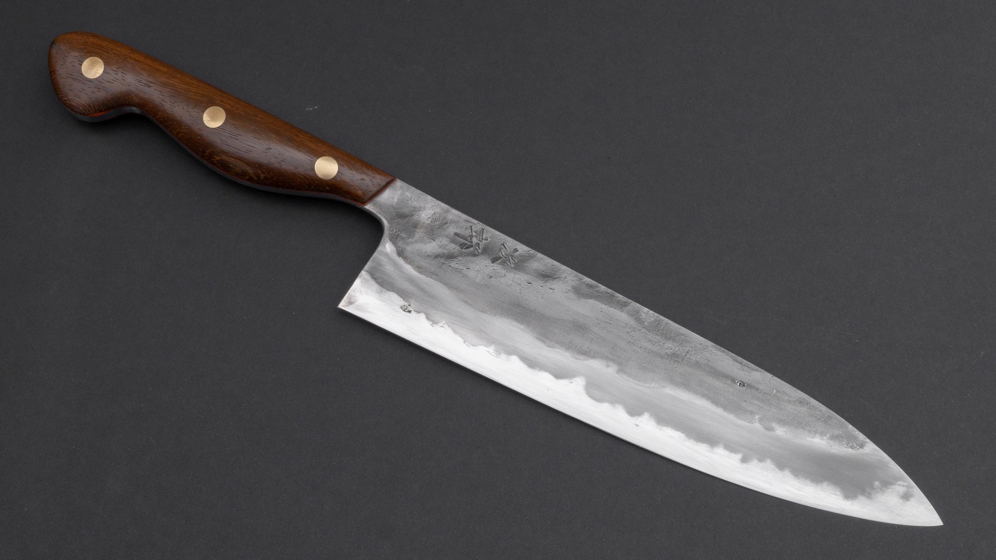 Premium Jiro Tsuchime Yo Gyuto 210mm Japanese Chef Knife with Tagayasan Handle - Professional Kitchen Tool for Sushi, Meat Cutting & Vegetable Chopping (#026Discount)