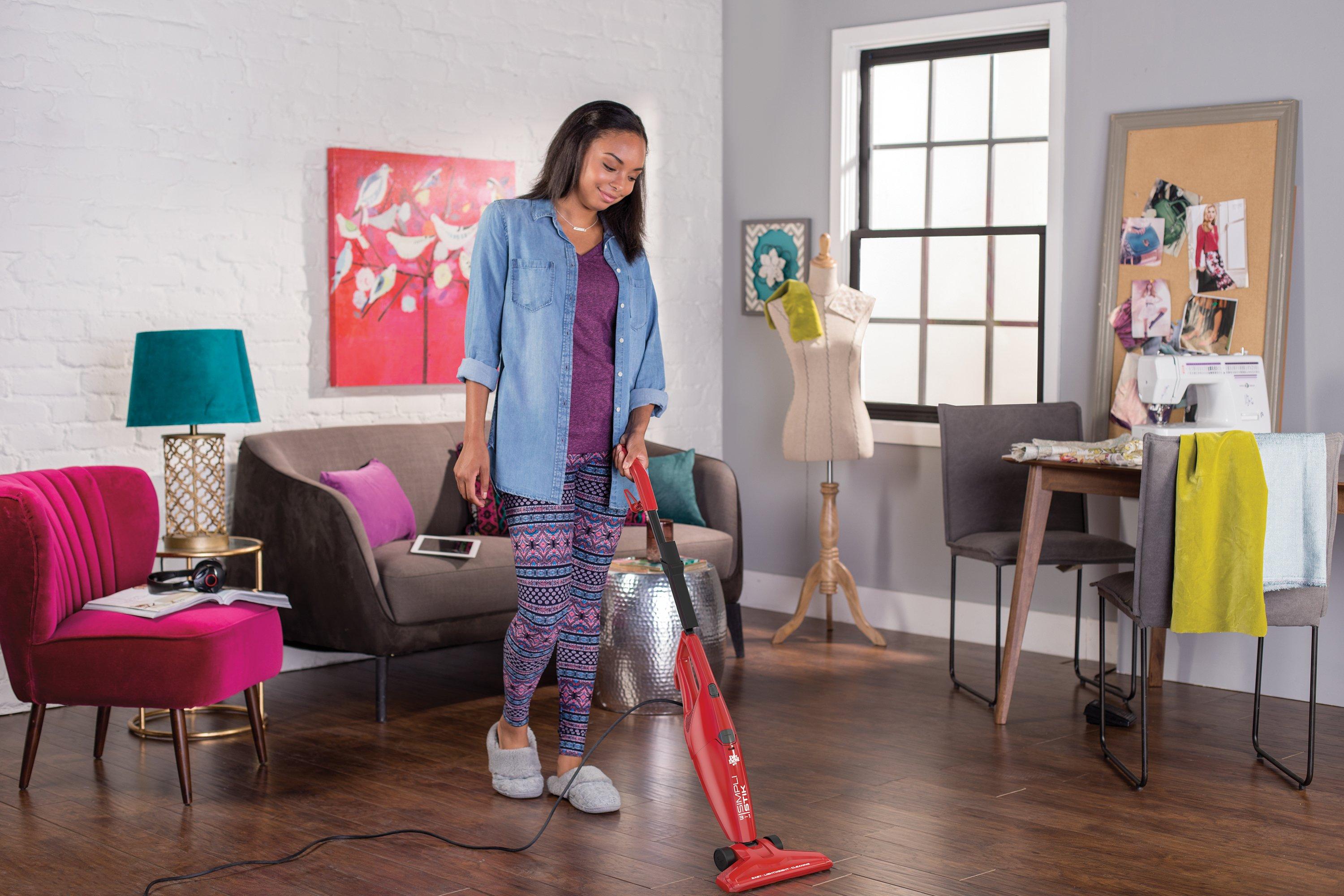 Simplistik 1.2 Amp Stick Vacuum Cleaner - Lightweight Cordless Handheld Vacuum for Quick Cleanups - Perfect for Hardwood Floors, Carpets, and Pet Hair Removal