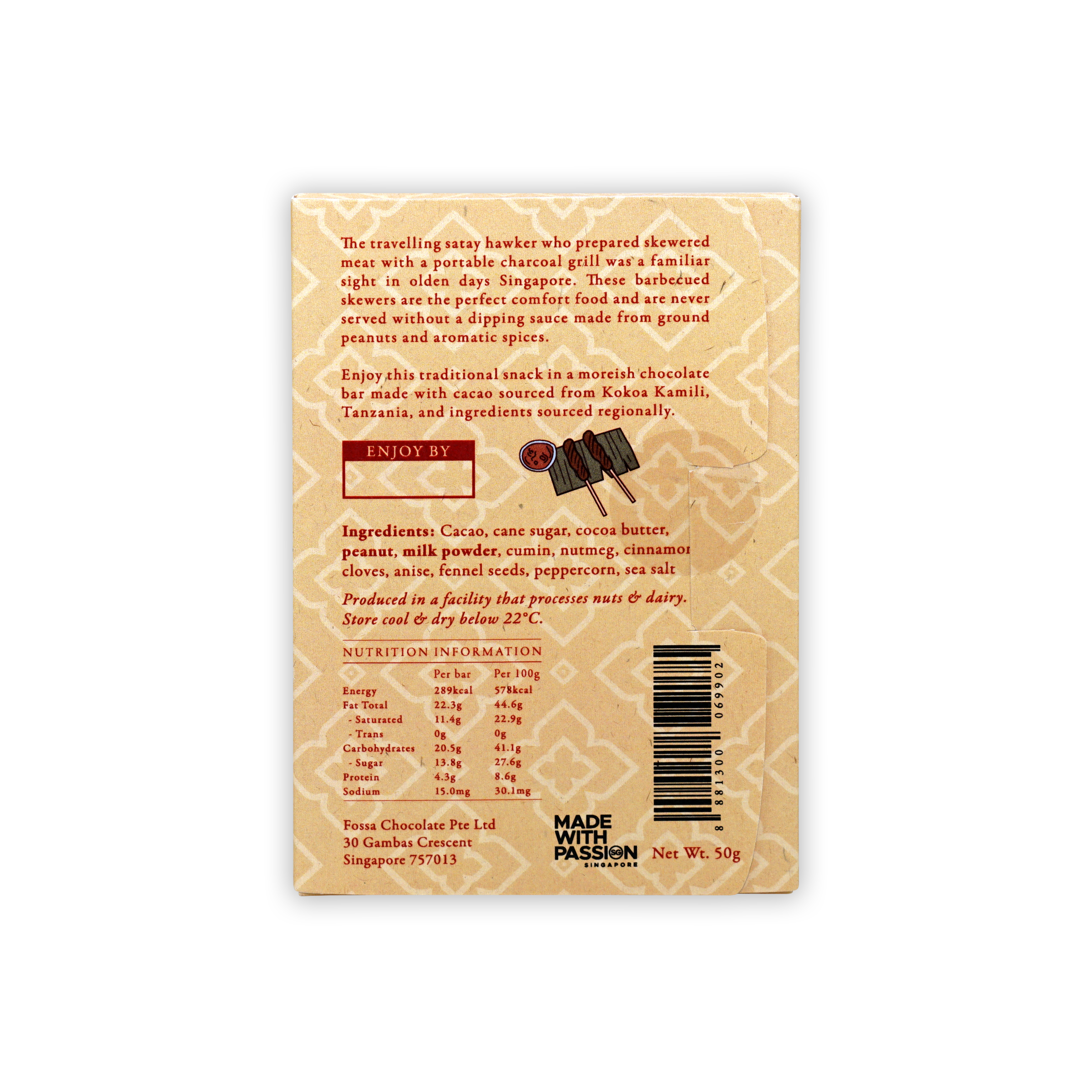 Premium Fossa 48% Milk Chocolate Satay Sauce - Rich & Creamy Chocolate Spread for Toast, Pancakes, Desserts & Baking