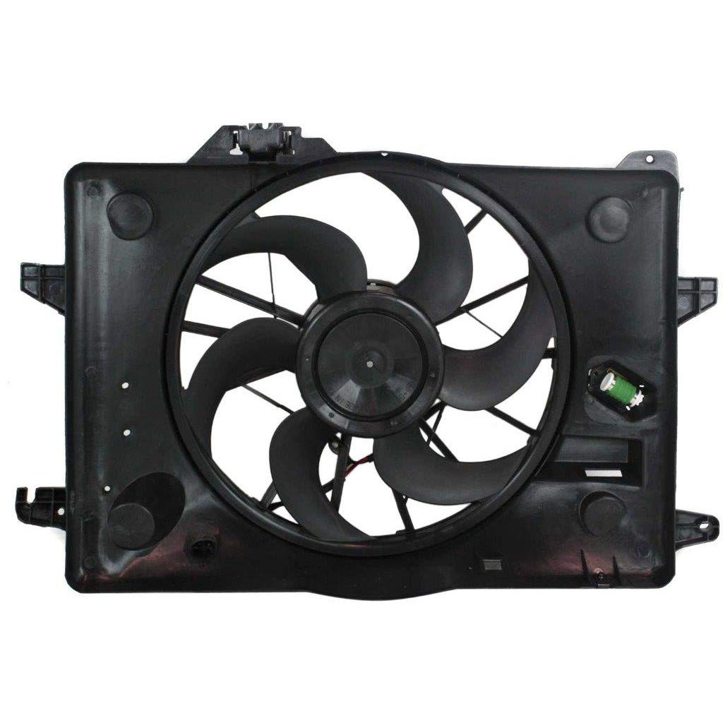 Ford Crown Victoria Radiator Fan Replacement 2000-2002 - Single Fan Assembly Part #FO3115121 & 1W1Z8C607AA - Perfect for Cooling System Repairs & Maintenance