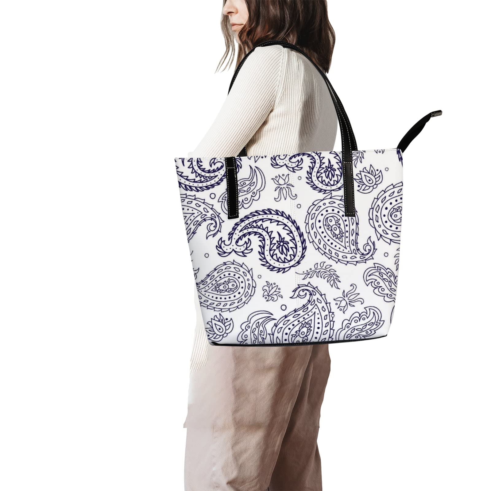 Premium Leather Tote Bag for Women - Stylish Crossbody Handbag with Adjustable Strap - Perfect for Work, Travel & Everyday Use
