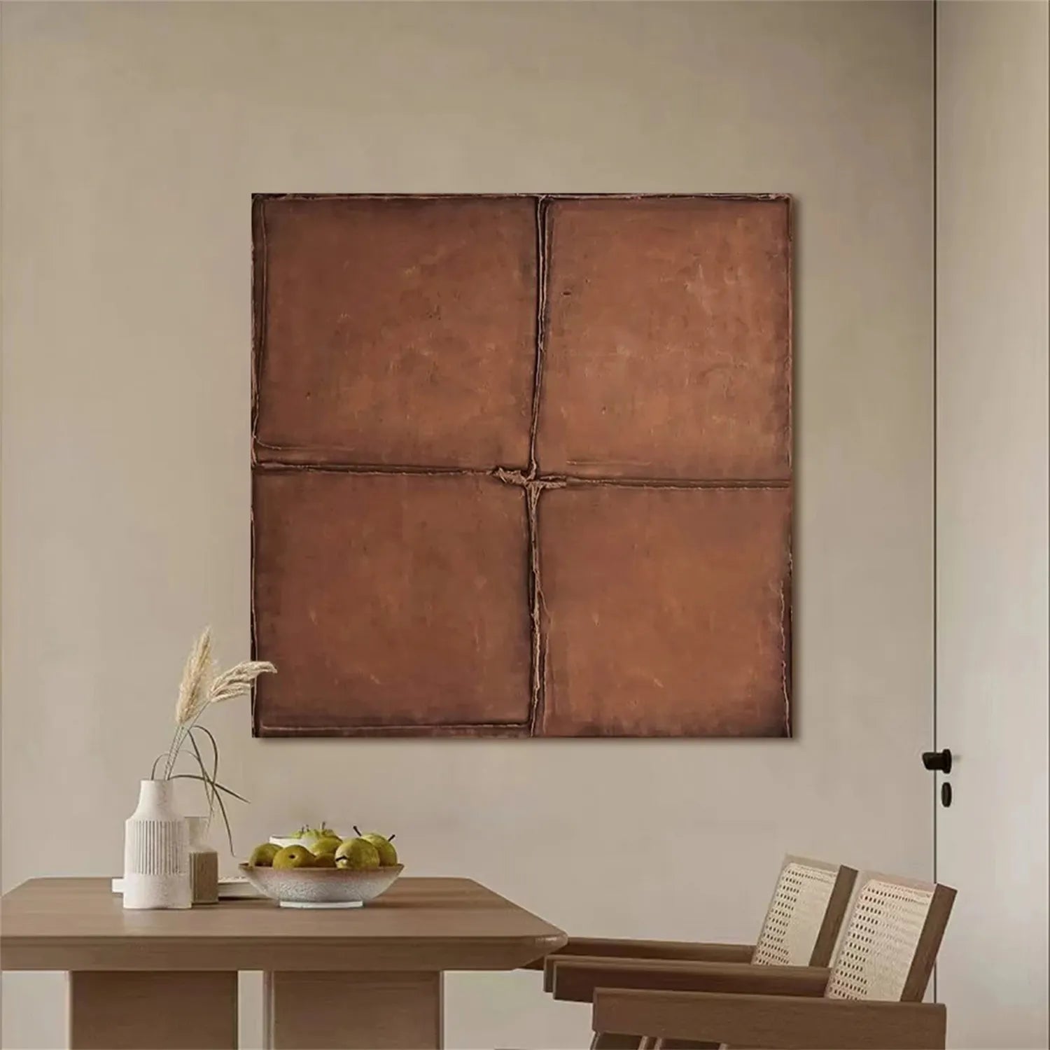 Abstract Tranquility Frameless Stretched Canvas Wall Art Painting - Modern Home Decor for Living Room, Bedroom & Office #WS200