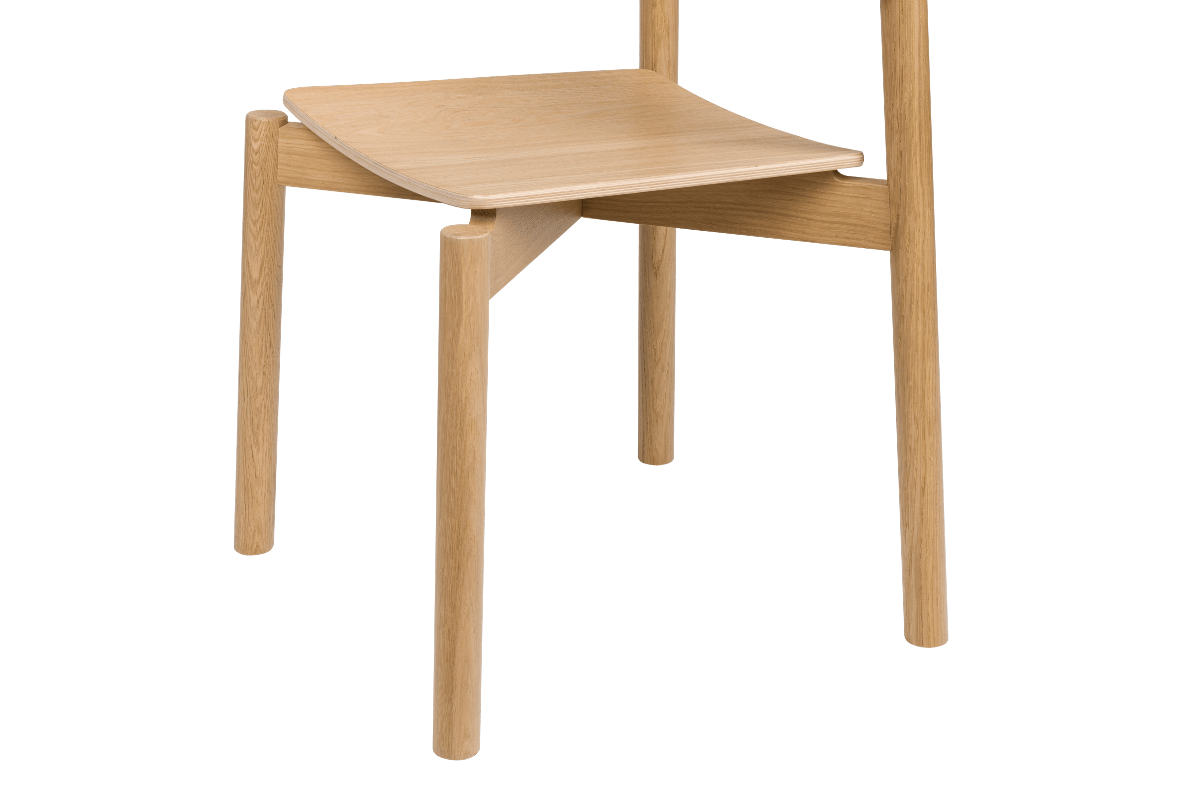 Premium WEM Oak Wood Dining Chair - Solid Hardwood Construction for Home, Kitchen, Restaurant & Office Use