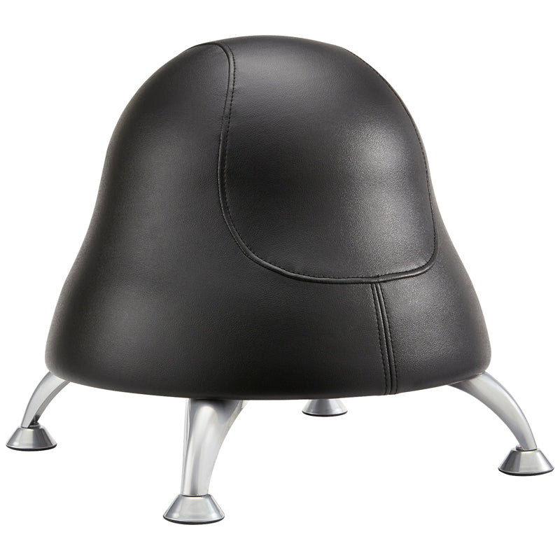 Comfortable Pod Chair - Black Vinyl Bean Bag Chair for Adults & Teens - Perfect for Gaming, Lounging, Meditation & Home Decor