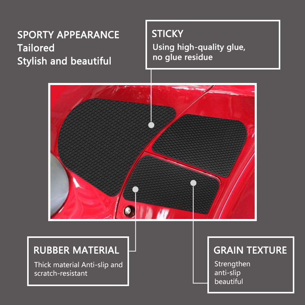 Kawasaki GTR1400 Concours14 2010-2022 Motorcycle Tank Pad - Anti-Slip Fuel Tank Sticker Accessories, Knee Grip Pad for Enhanced Riding Comfort & Protection - Perfect for Long Distance Touring & Sport Riding