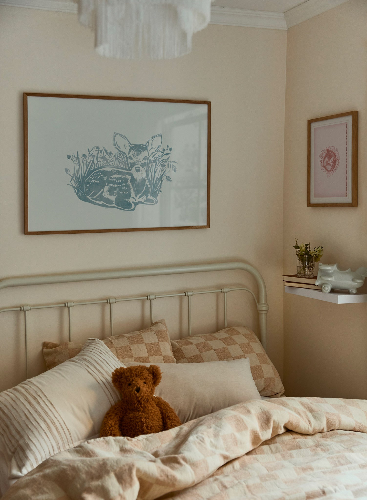 Deer to My Heart Wall Art Poster - Beautiful Deer Painting for Home Decor, Living Room, Bedroom & Office - Perfect Gift for Nature Lovers
