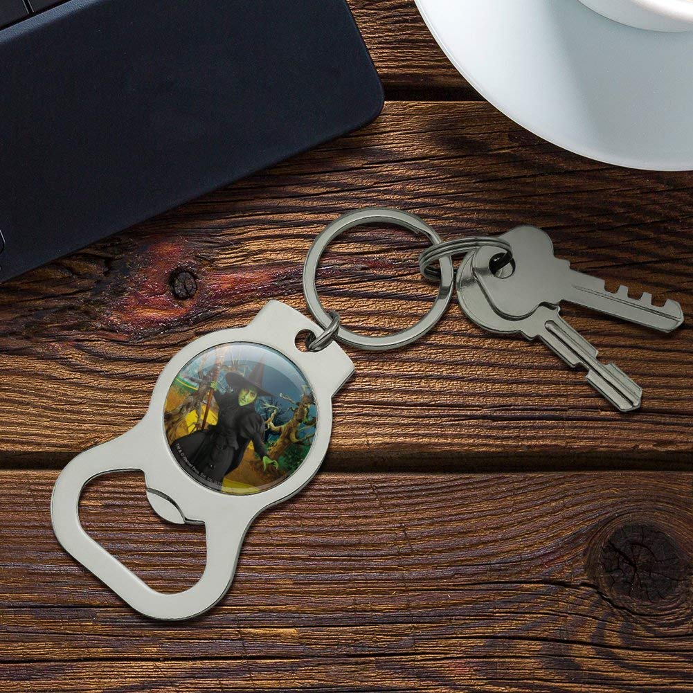 Wizard of Oz Wicked Witch Keychain with Bottle Opener - Collectible Movie Character Accessory for Fans & Home Decor - Perfect for Halloween Costumes, Key Rings & Gift Giving