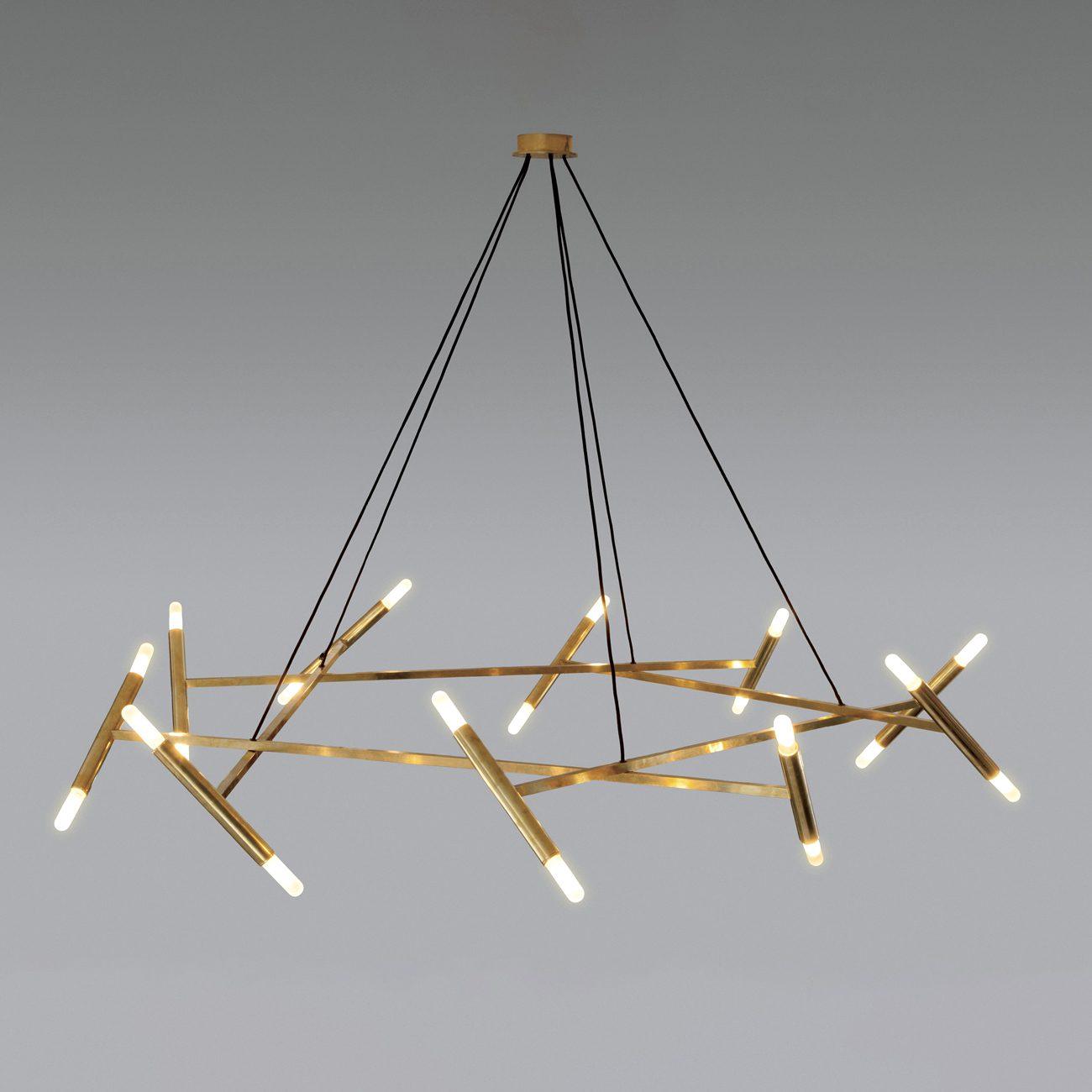 Elegant Le Diamant Crystal Chandelier - Luxury Ceiling Light Fixture for Dining Room, Living Room & Bedroom Decor