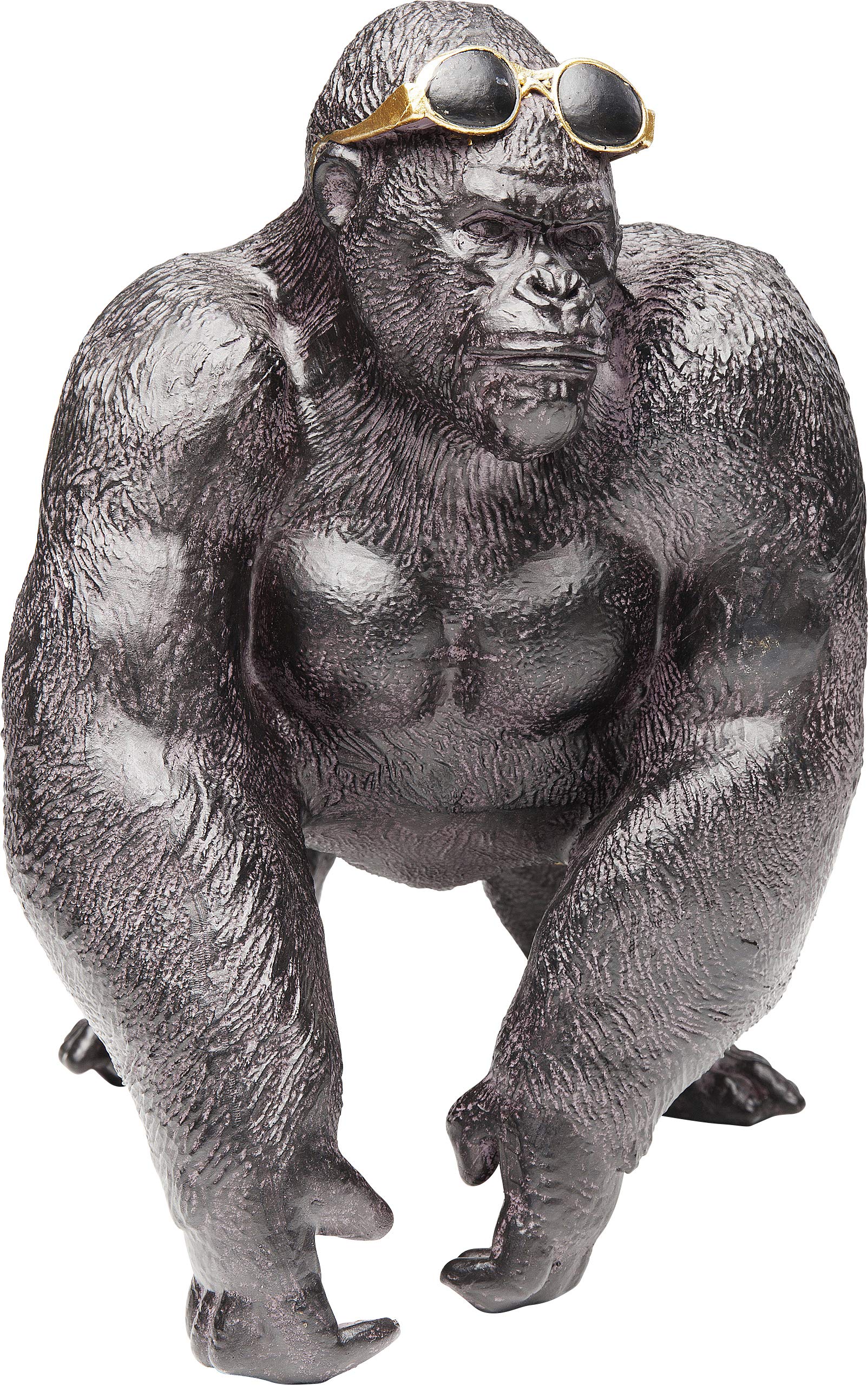 Kare Deco Gorilla at The Beach 20cm Resin Figurine - Perfect for Home Decor, Office Desk, and Beach-Themed Party Decorations