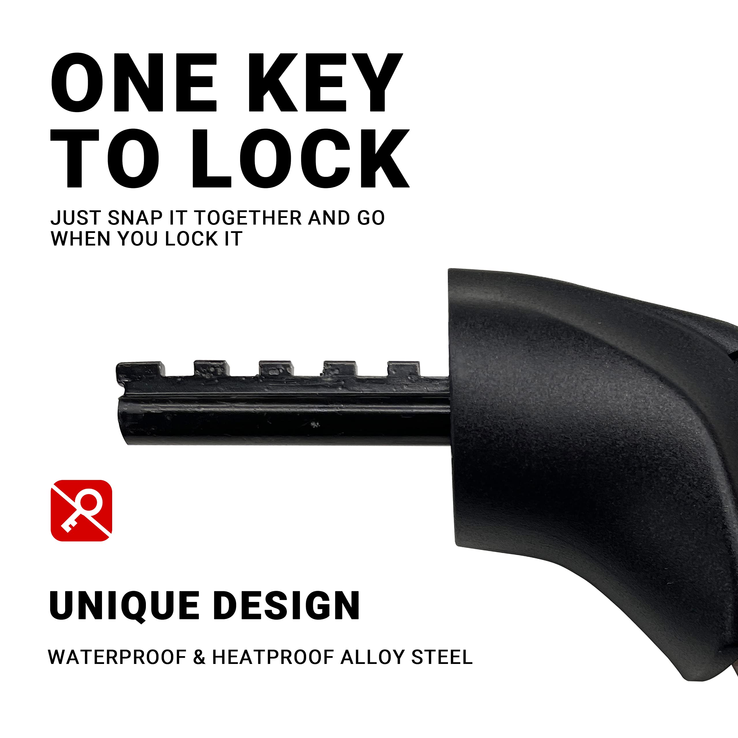 Himiway Heavy Duty 12mm Bike Cable Lock with 5-Digit Combination - 4 ft Anti-Theft High Security Bicycle Lock for Road & Mountain Bikes - Perfect for Outdoor Cycling, Commuting, and Equipment Protection
