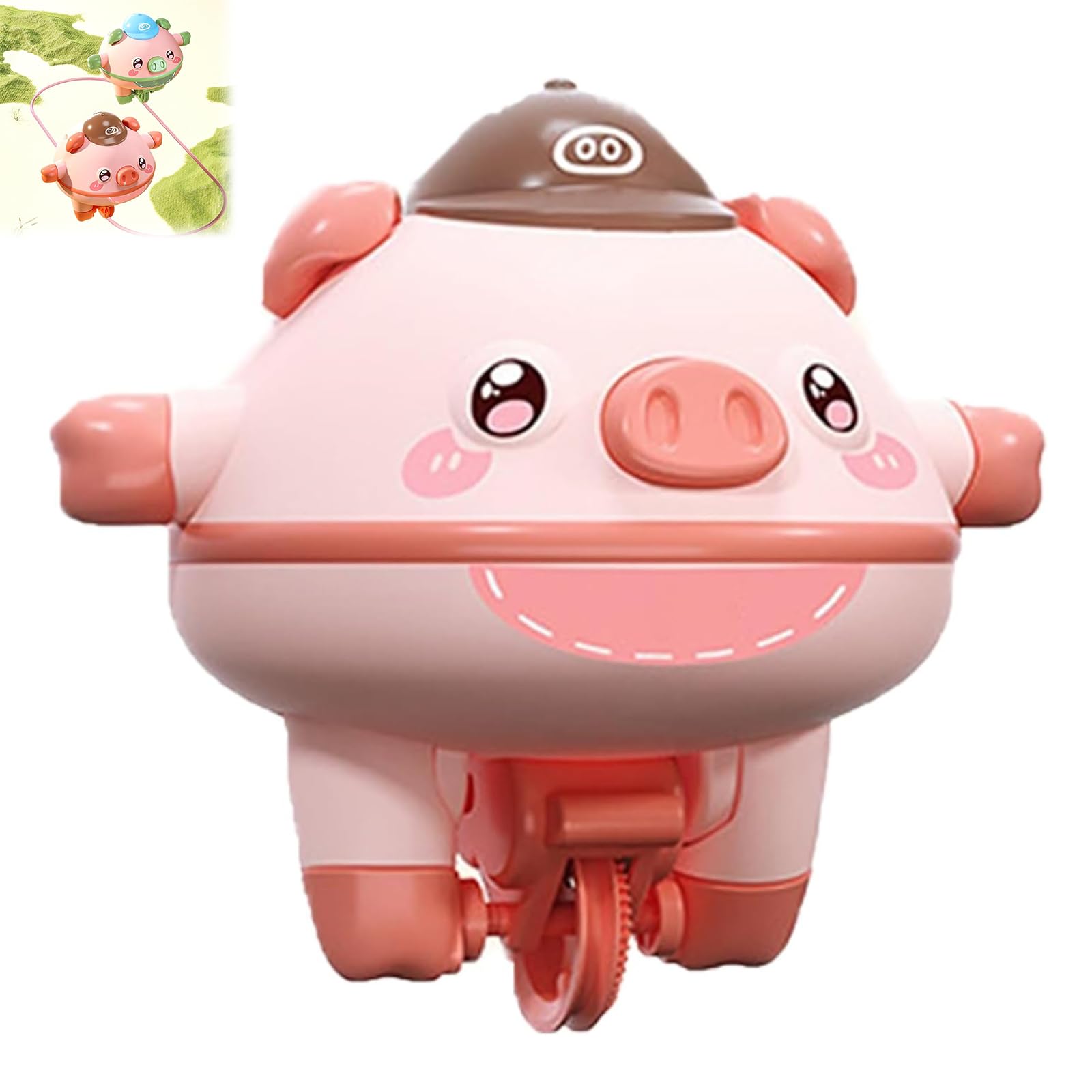 LYCZMKSF Cute Balanced Pig Toy - Acrobatic Tumbler Balance Pig, Tightrope Walking Piglet Unicycle Toy with Fingertip Gyroscope for Kids (Pink) | Fun Stress Relief & Desk Decor for Office, Home, Classroom Play