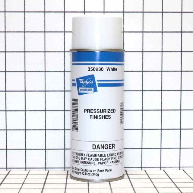 350930 White Appliance Spray Paint for Washing Machines - Quick Drying, Rust Protection for Home Appliances & Metal Surfaces