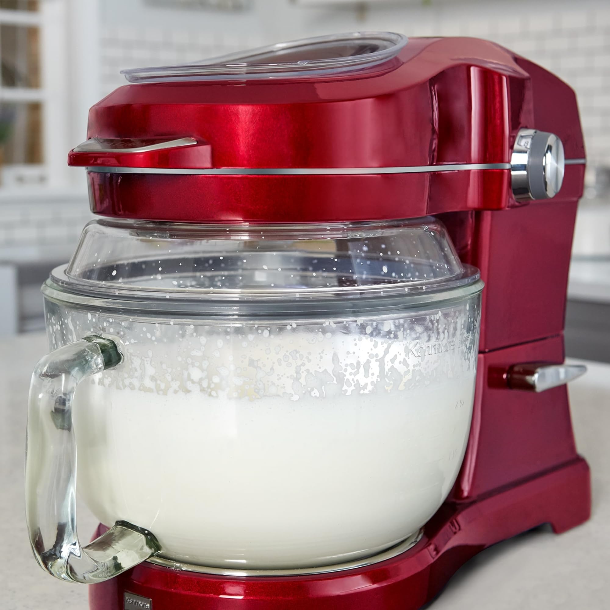 Kenmore 849083 Elite Ovation 49083 5-Quart Stand Mixer with Pour-In Top, Tilt-Head Design - Burgundy Red | Perfect for Baking Cakes, Cookies, Bread & More in Your Home Kitchen