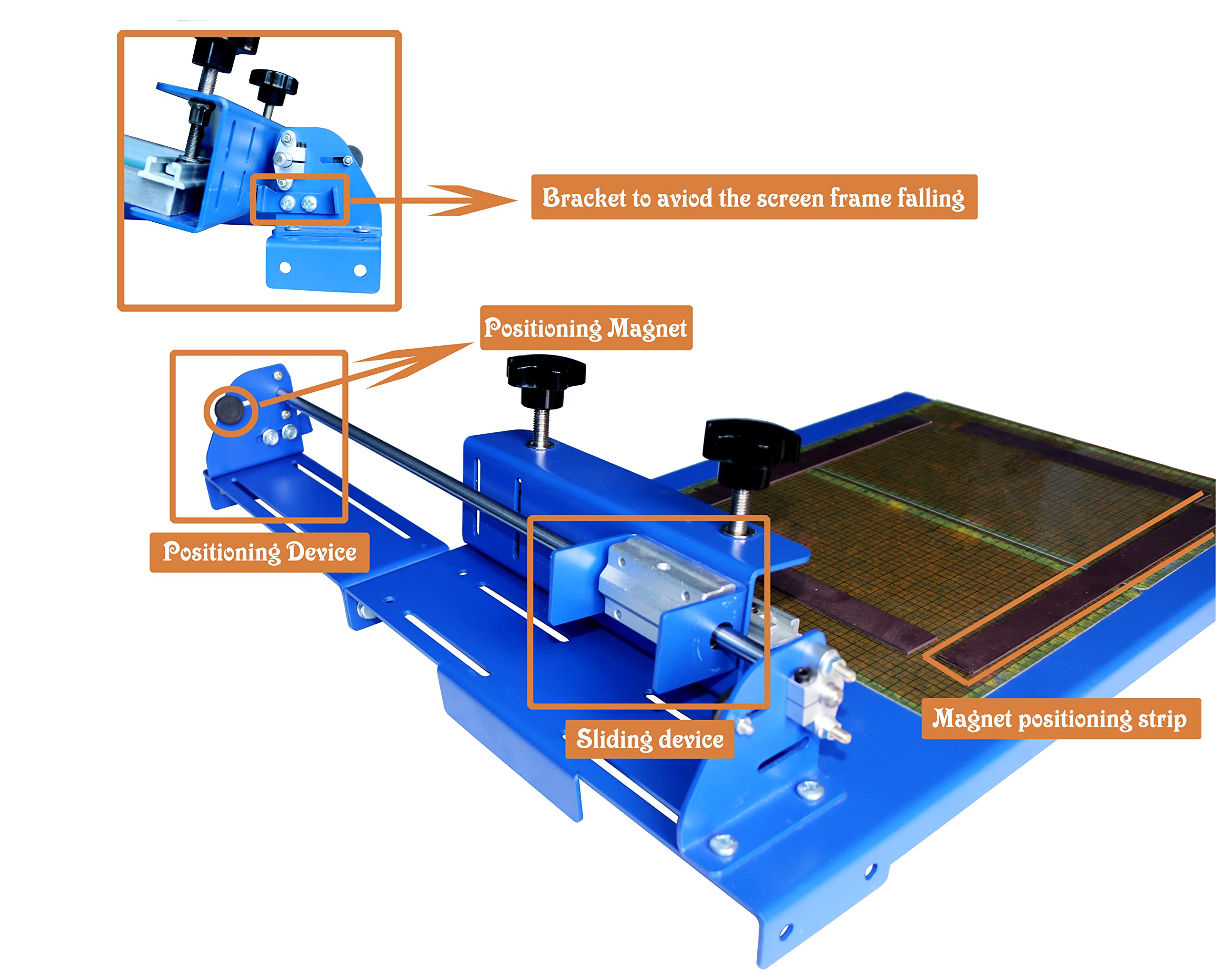 TECHTONGDA Single Color Screen Printing Machine - 14×16.5inch Sliding Screen Silk Screen Press for DIY T-Shirt Printing | Perfect for Home Businesses, Custom Apparel & Craft Projects