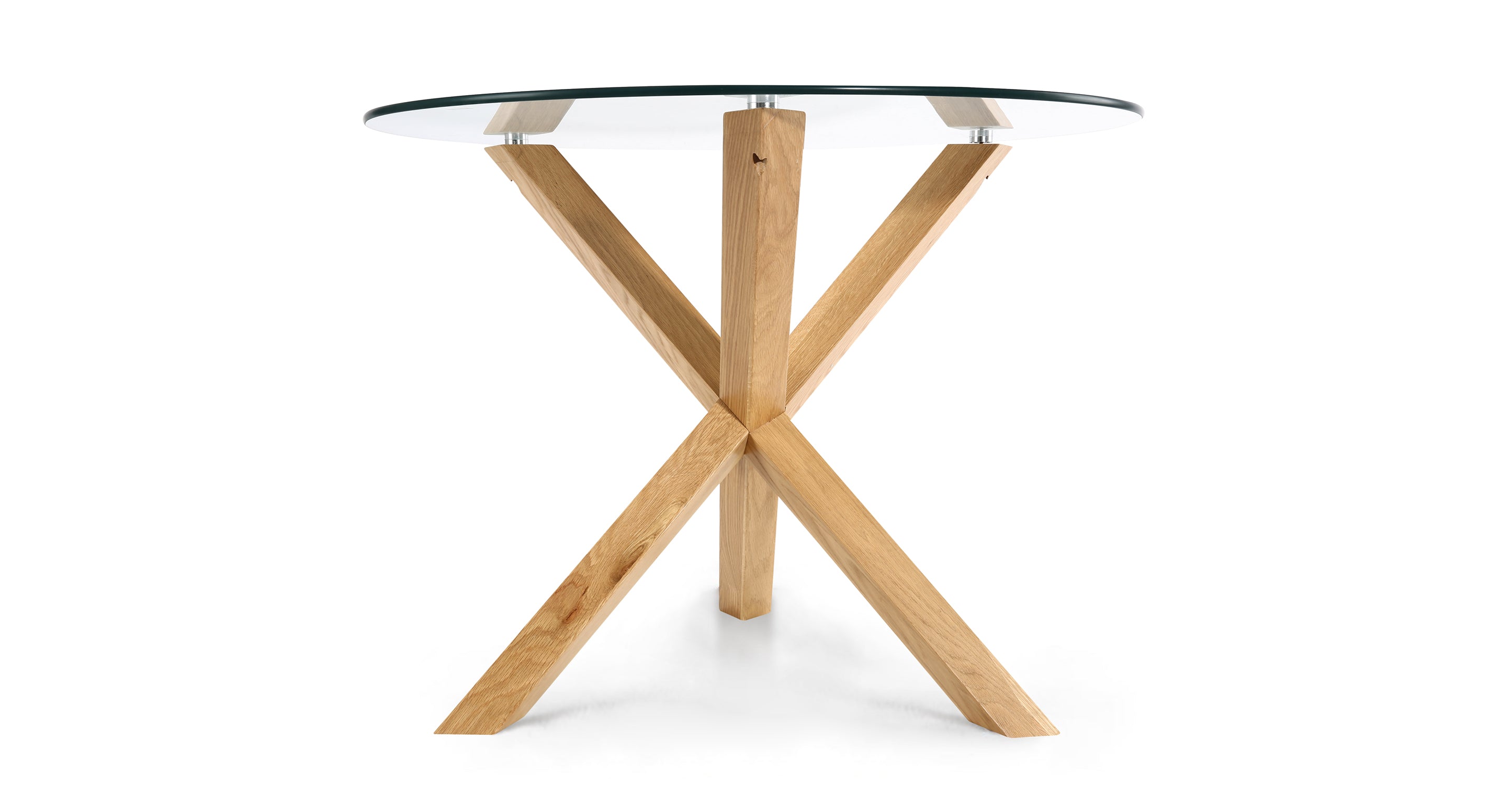 Kennedy 37.4 Inch Round Dining Table - Modern Wood Kitchen Table for Small Spaces - Perfect for Breakfast Nook, Apartment Dining, and Cozy Family Meals