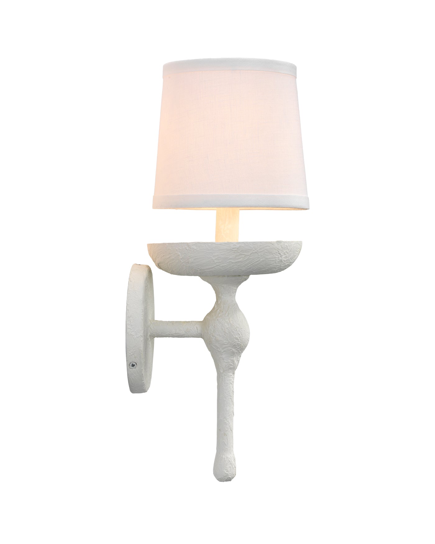 Concord White Wall Sconce Light Fixture - Elegant Indoor Lighting for Living Room, Bedroom, or Hallway