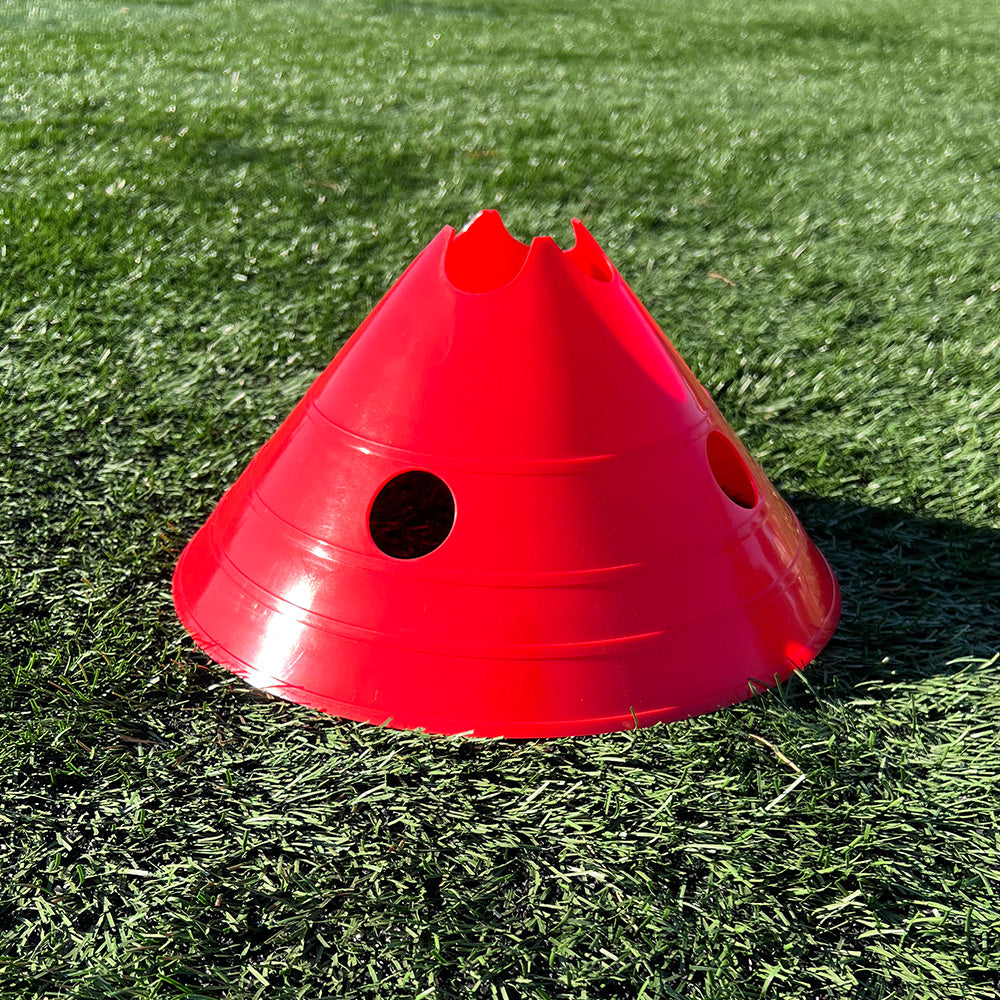 FC 6 Pro Cone - High Visibility Safety Cone with Reflective Strips (Red) - Ideal for Construction Zones, Parking Lots & Roadside Emergencies