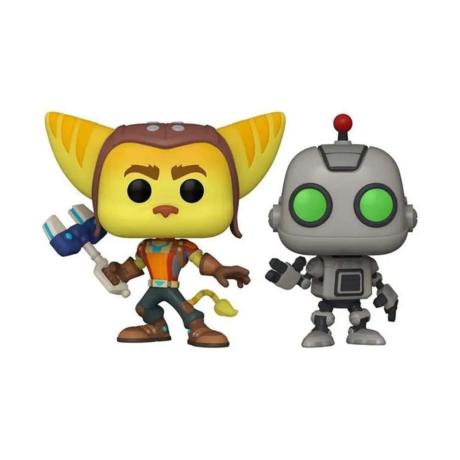 Funko Pop! Ratchet and Clank PlayStation Exclusive 2-Pack Action Figure Set - Perfect for Gaming Collectors and Display Shelves