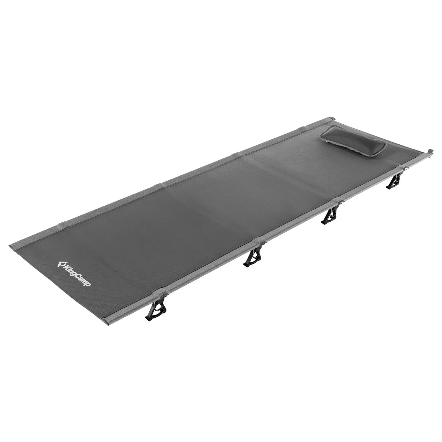KingCamp Heavy Duty Folding Camping Cot for Adults - Portable Collapsible Sleeping Bed with Pillow & Storage Bag - Supports 265 lbs - Perfect for Camping, Hiking, Travel & Emergency Preparedness