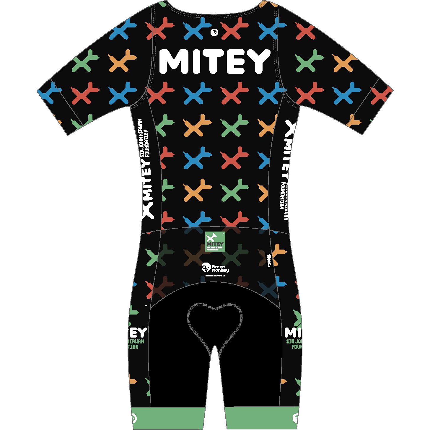 MITEY CLUB Men's Cycling Speed Suit - Professional Bike Racing Jersey & Bib Shorts Set - Moisture Wicking & Breathable for Road Biking, Triathlon & Indoor Cycling Training