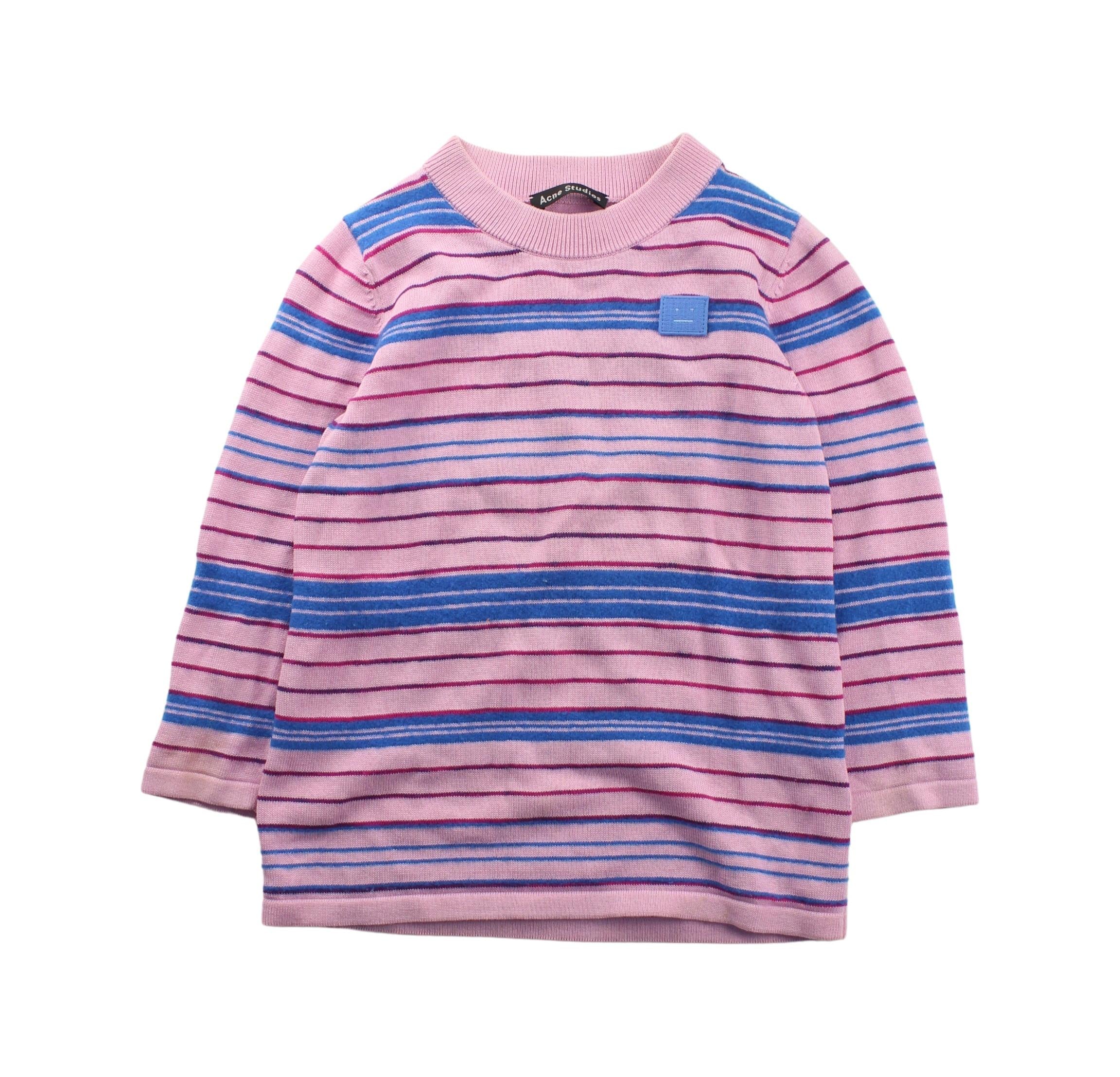 Acne Studios Knit Sweater for Kids - Soft Cotton Pullover 4T & 6T Sizes - Perfect for School, Playdates & Family Outings
