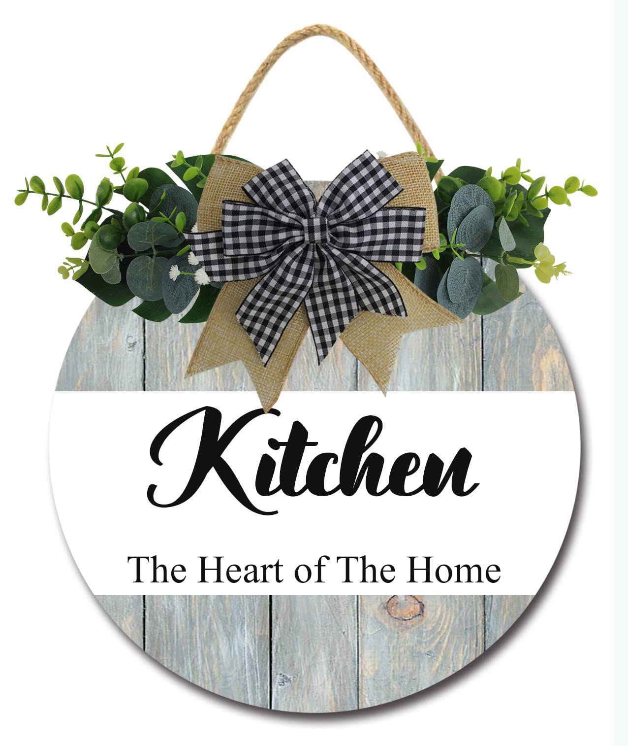 Farmhouse Kitchen Decor Signs - Rustic Wooden Wall Art with Funny Sayings | Heartwarming Hanging Decor for Kitchen & Home | Perfect for Farmhouse, Country, or Cottage Style Kitchens