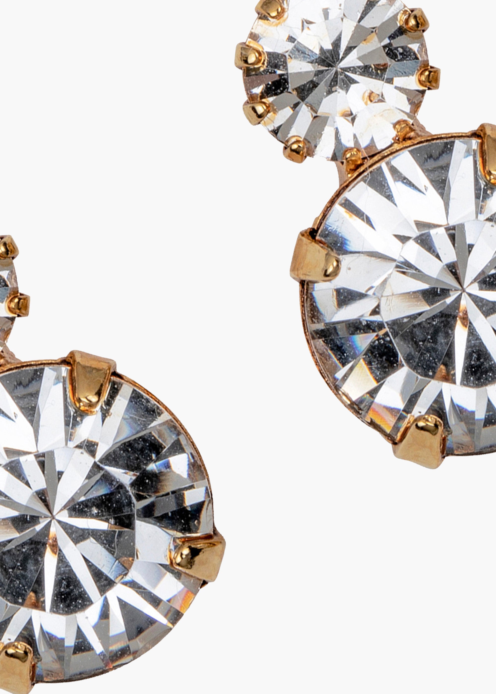 Mila Crystal Antique Gold Earrings - Elegant Vintage Jewelry for Women, Perfect for Weddings, Parties & Special Occasions