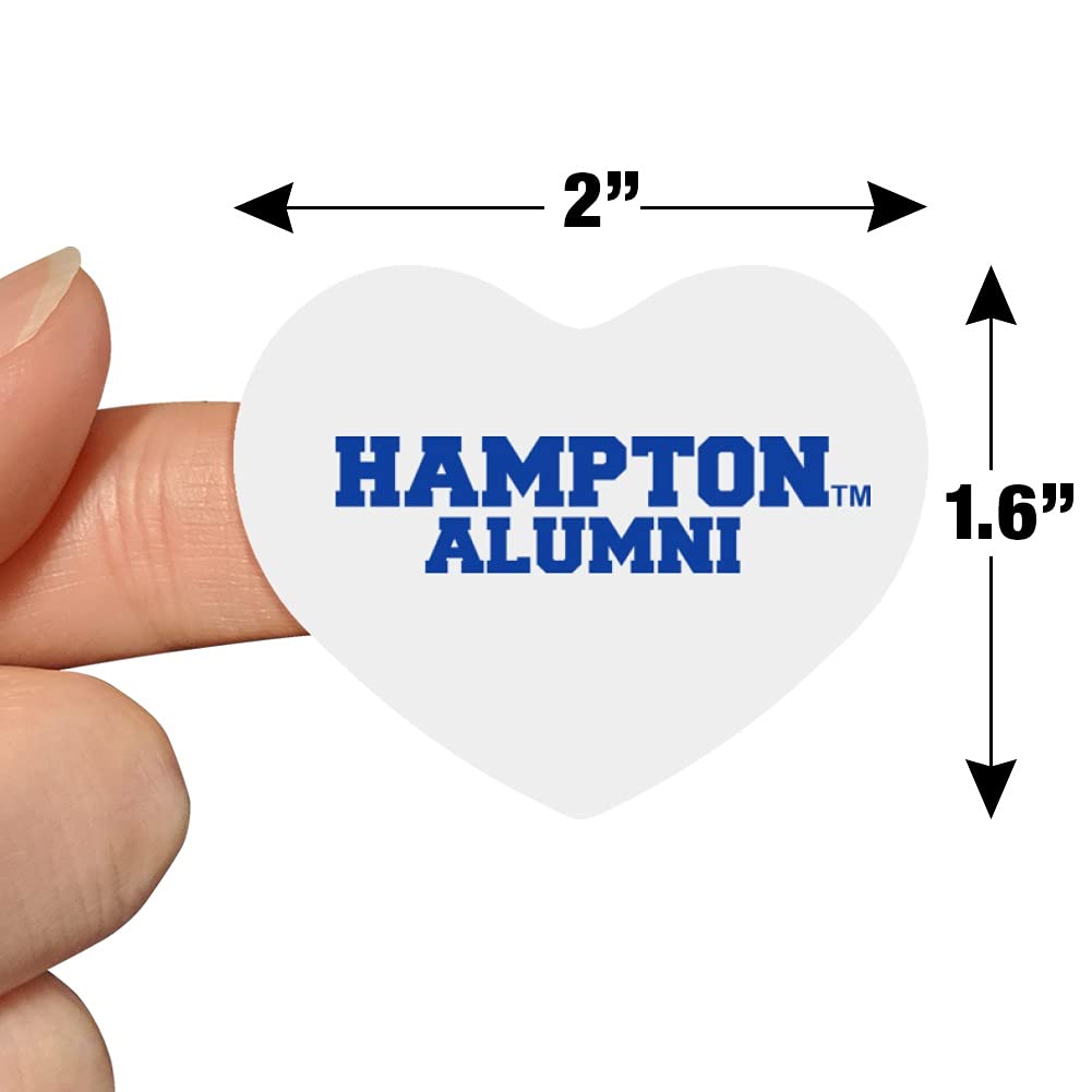 Hampton University Pirates Alumni Heart Shaped Planner Stickers - Scrapbook & Craft Supplies for DIY Projects, School Memories, and Gift Decoration