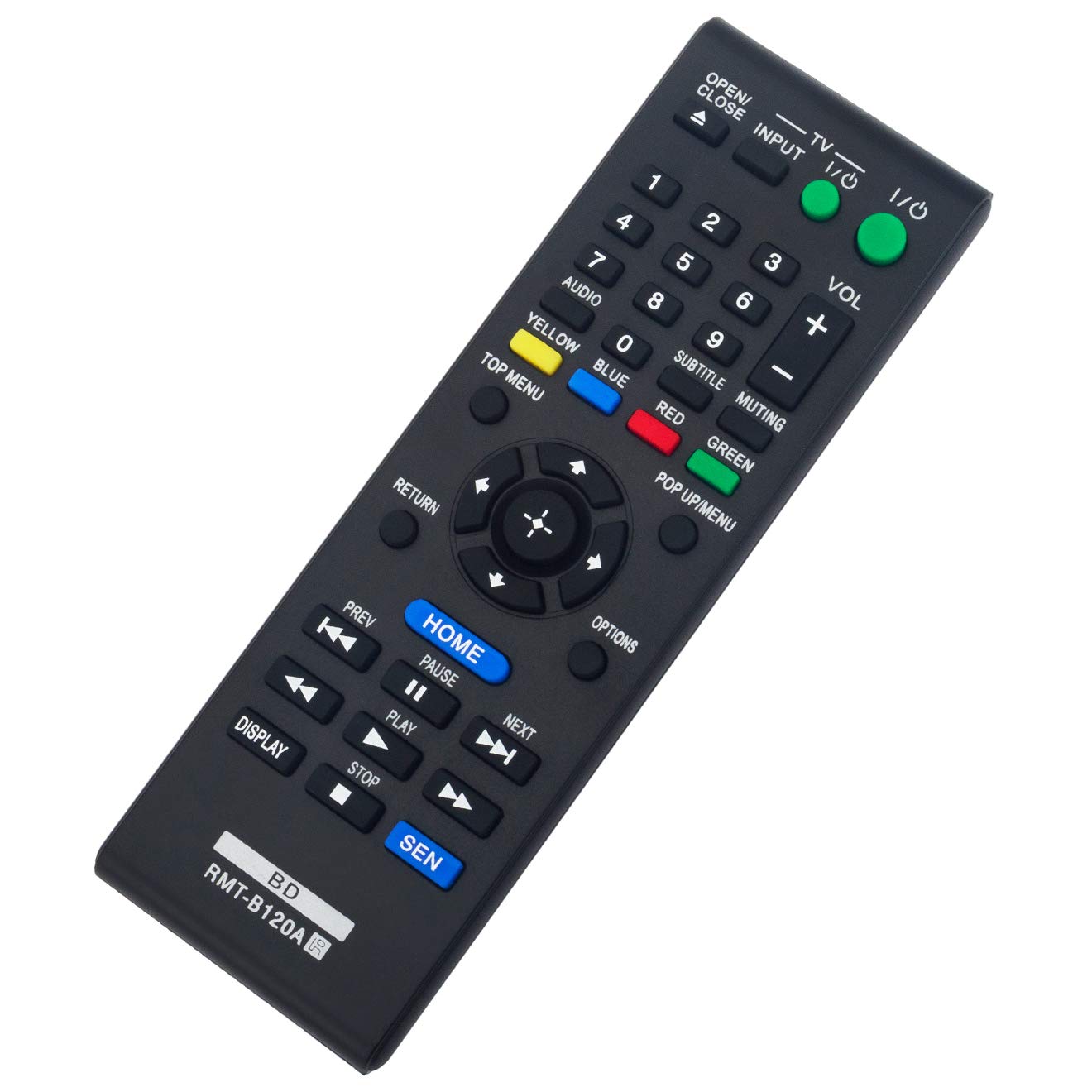 Original Remote Control Replacement for Sony Blu-ray Player & DVD Recorder - Compatible with BDP-S5100, BDP-BX110, BDP-BX310, BDP-BX39, BDP-BX510, BDP-BX59, BDP-S1100, BDP-S190, BDP-S3100, BDP-S390, BDP-S4100, BDP-S490, BDP-S580 - Perfect for Home Entertainment & Movie Nights