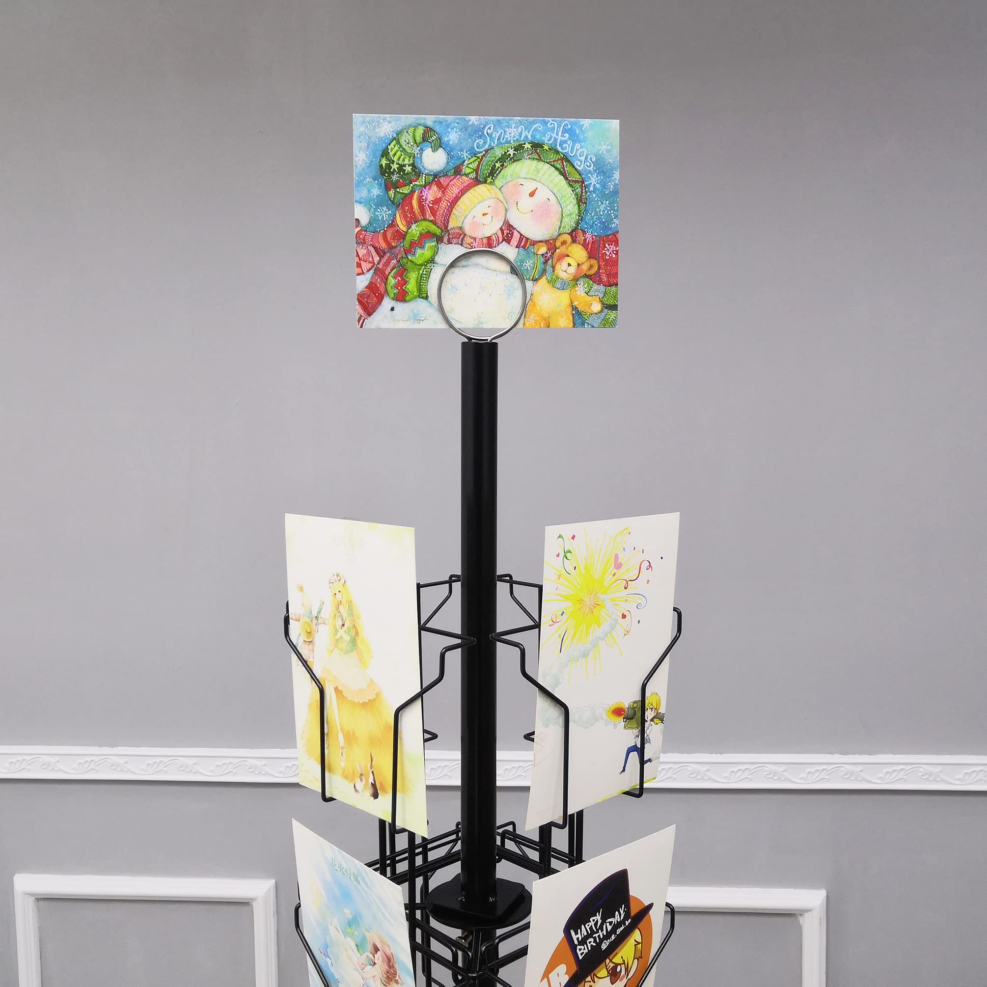 FixtureDisplays® 24-Pocket Greeting Card Rack - 6