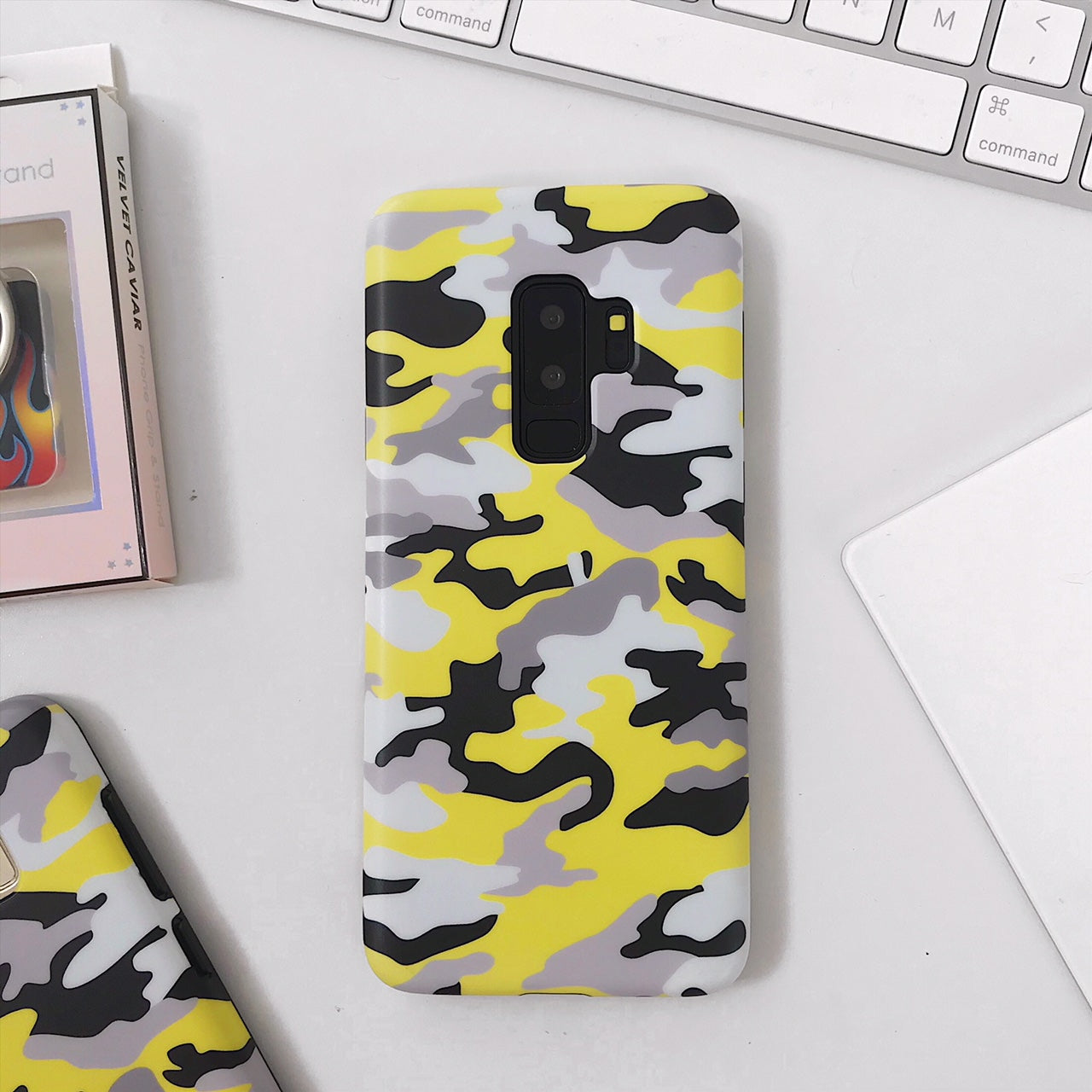 Samsung Galaxy Case - Yellow Camo Design | Durable Protective Cover for Samsung Galaxy [Model] | Perfect for Outdoor, Hunting & Military Enthusiasts