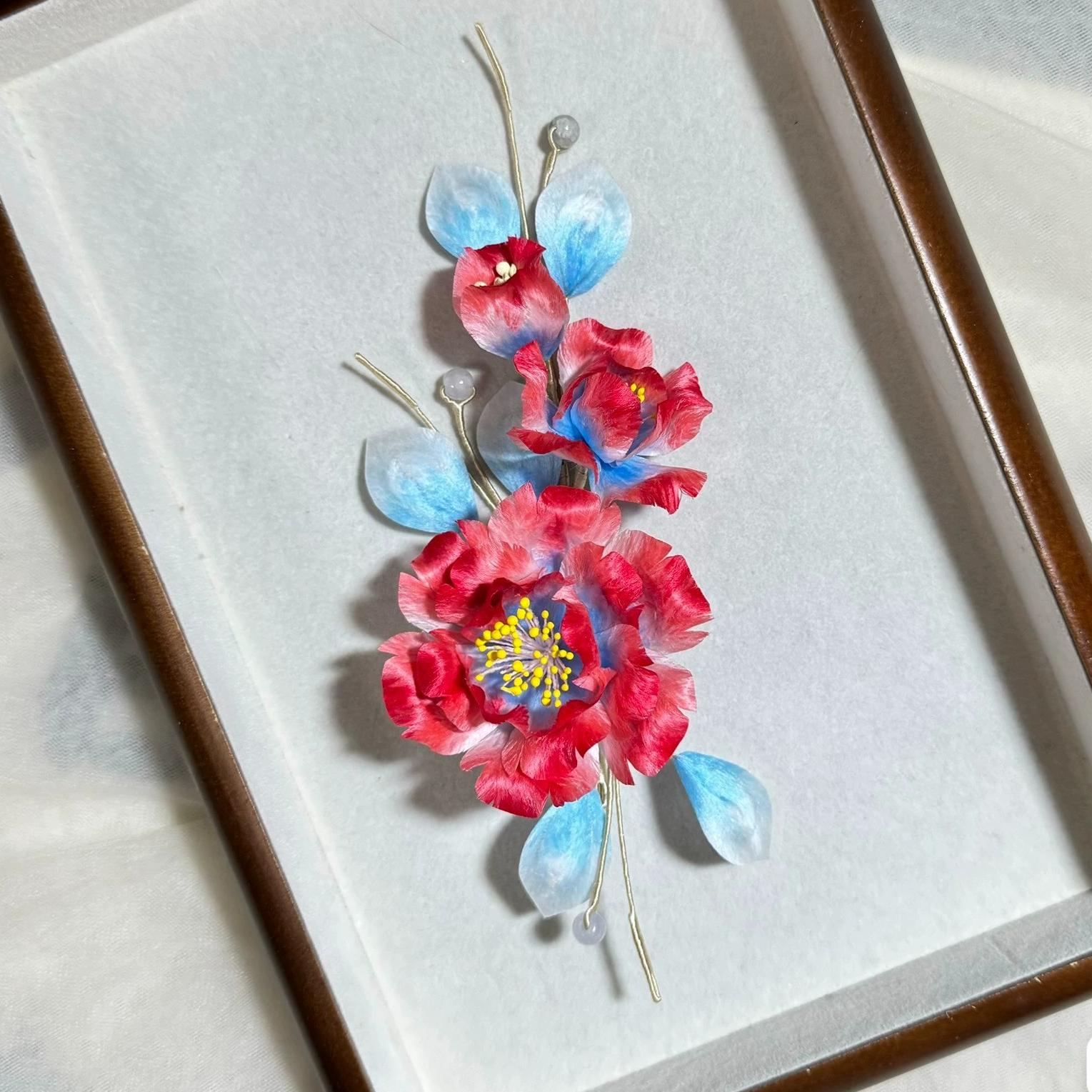Handmade Silk Peony Hairpin - Elegant Floral Hair Accessory for Women | Perfect for Weddings, Parties & Special Occasions