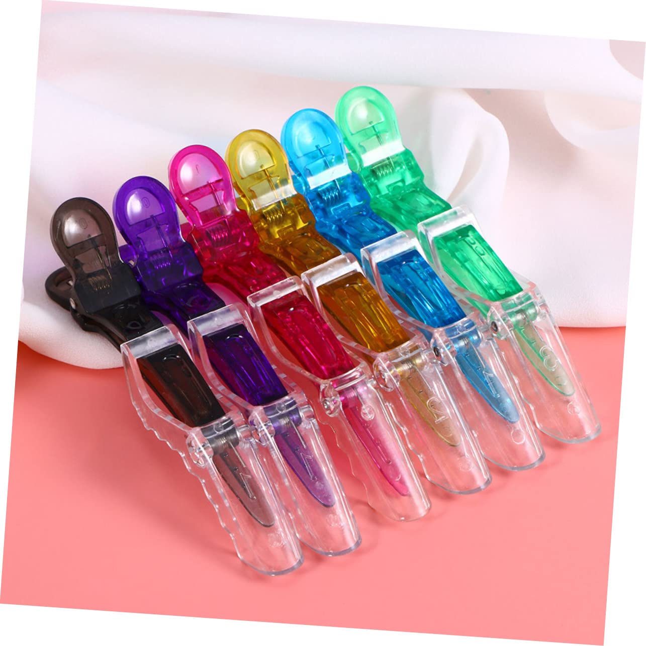 Beavorty 2 Sets DIY Hair Stylist Accessories - 12pcs Traceless Salon Alligator Clips & Barrette Clips for Women | Perfect for Hair Styling, Salon Use & Home Hairdressing