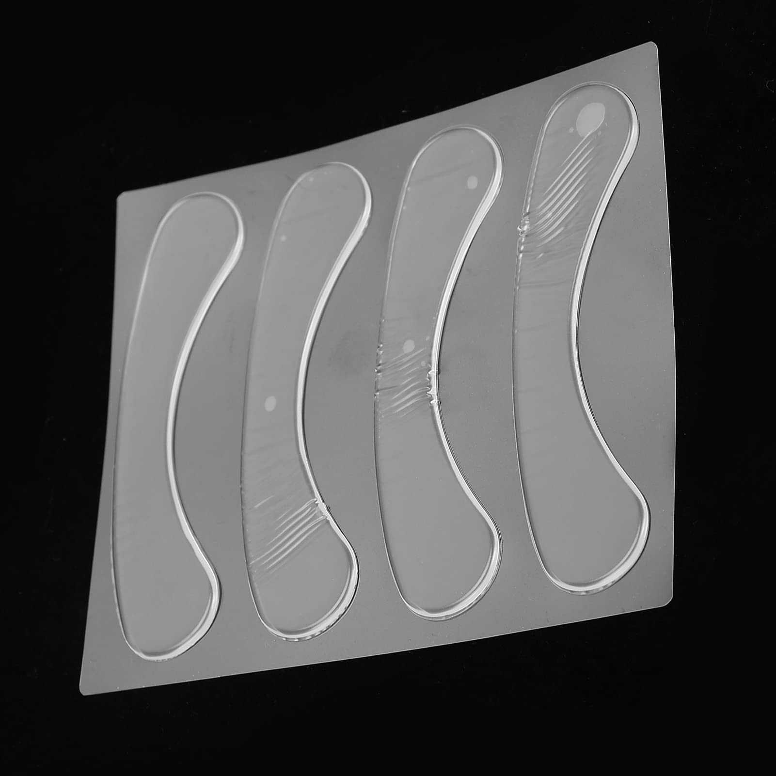 4pcs Reusable Silicone Lip Anti-Wrinkle Patches - Transparent Wrinkle Smoothing Patches for Lips & Smile Lines, Overnight Treatment for Fine Lines - Perfect for Nighttime Skincare & Anti-Aging Routine