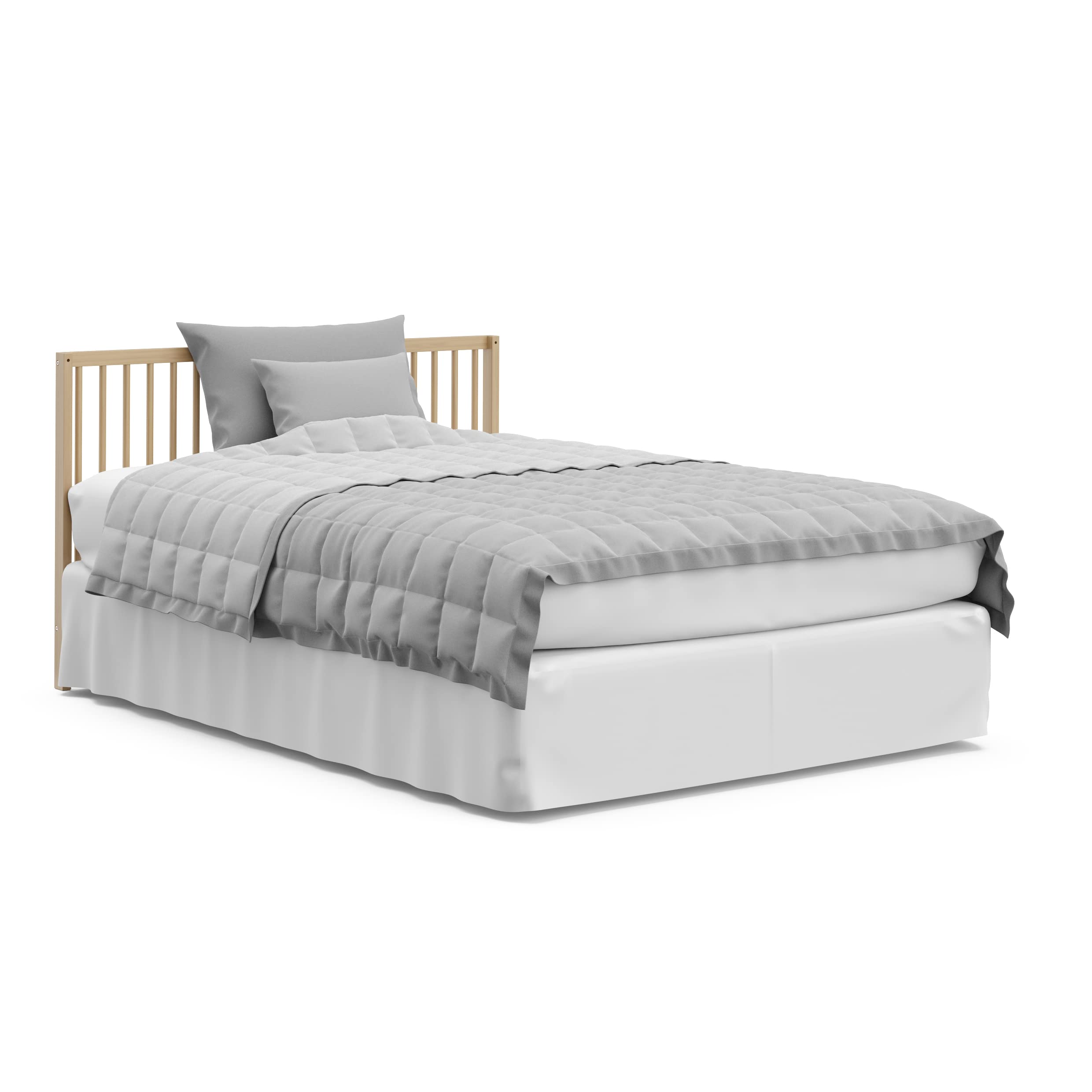 Graco Teddi 5-in-1 Convertible Crib with Storage Drawer in Driftwood – GREENGUARD Gold Certified Baby Crib | Converts to Toddler Bed, Daybed & Full Bed | Nursery Furniture with Built-in Storage | Perfect for Newborns, Infants & Growing Toddlers
