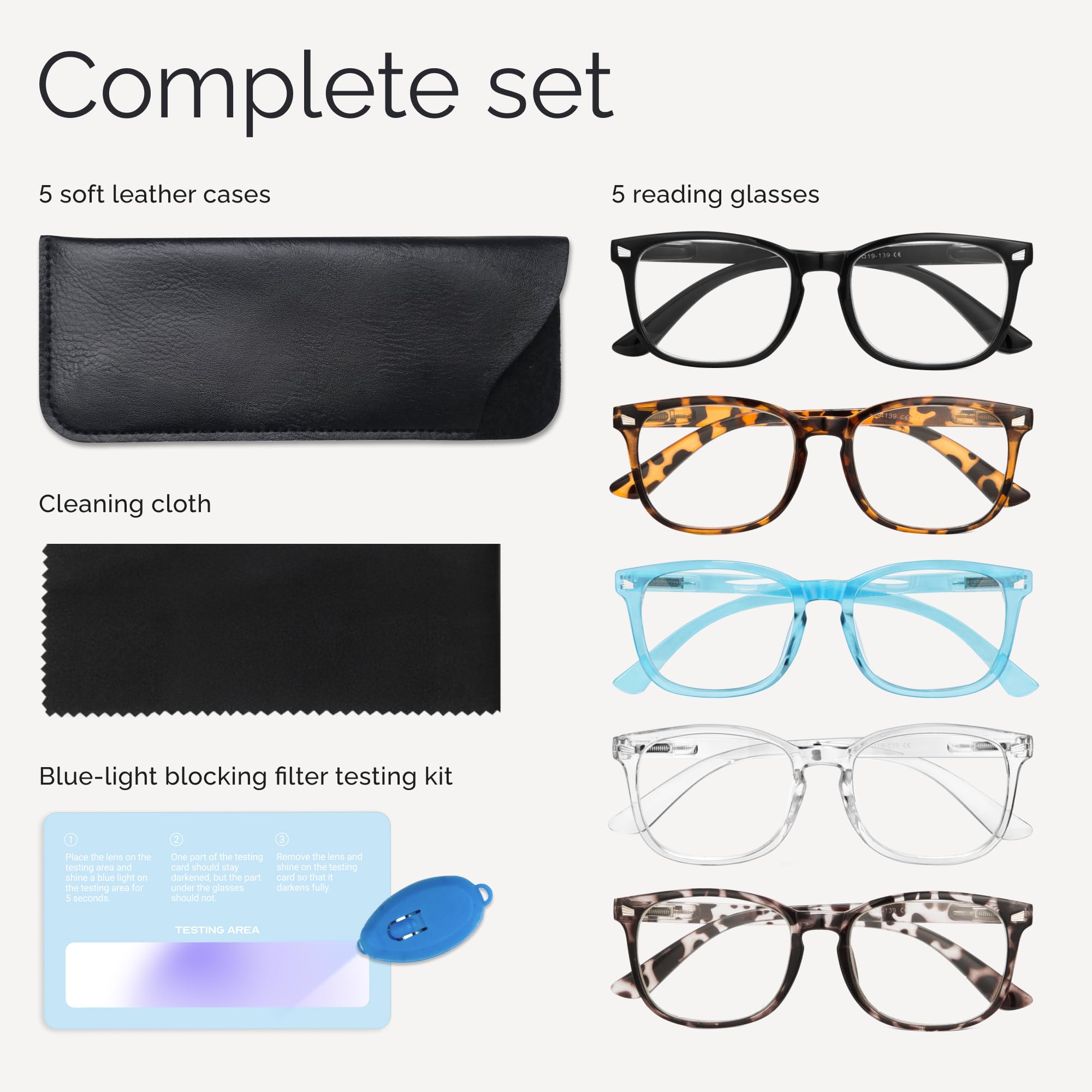 CCVOO Blue Light Blocking Reading Glasses for Women & Men - Anti-Glare Computer Eyeglasses with UV Protection - Perfect for Office Work, Screen Time & Digital Eye Strain Relief