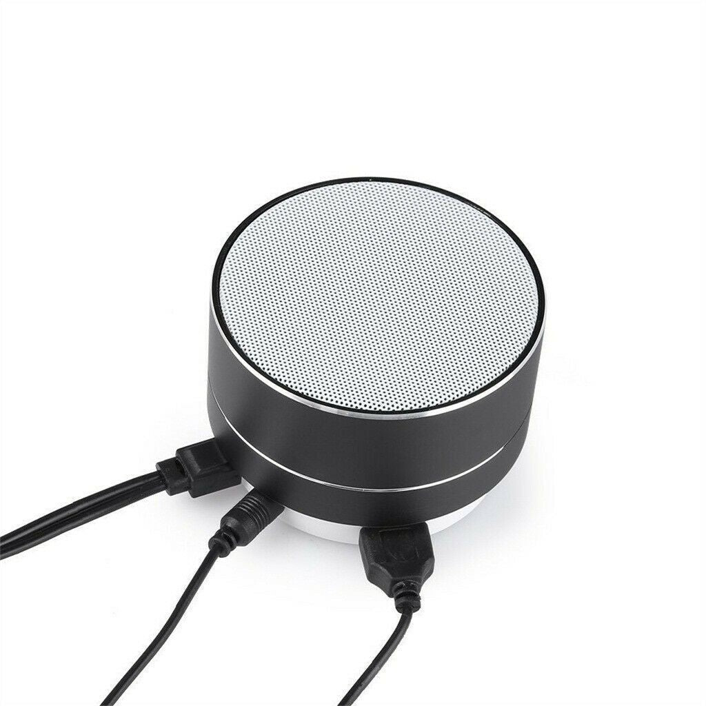 Portable Bluetooth Speaker Wireless Stereo Music Speaker with Hands-Free Calling & Rechargeable Battery (Gold) - Perfect for Outdoor, Travel, Beach, and Home Use